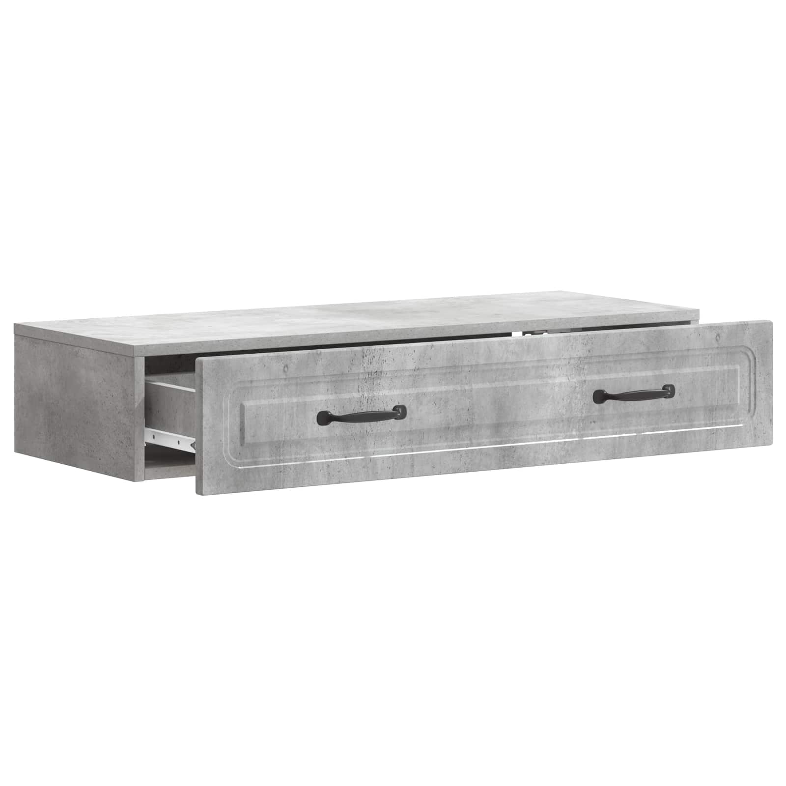 Stolna montirana na zid Betonska siva 87,5 x 34,5 x 17 cm