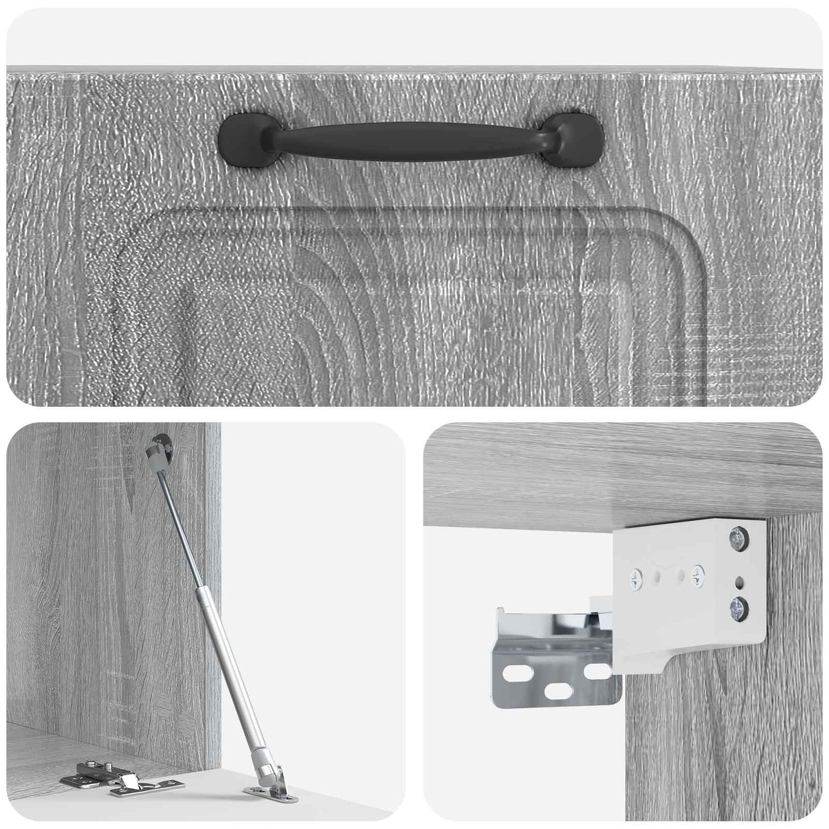TV ormar za zid Siva sonoma 59,5 x 41 x 30 cm Konstruirano drvo