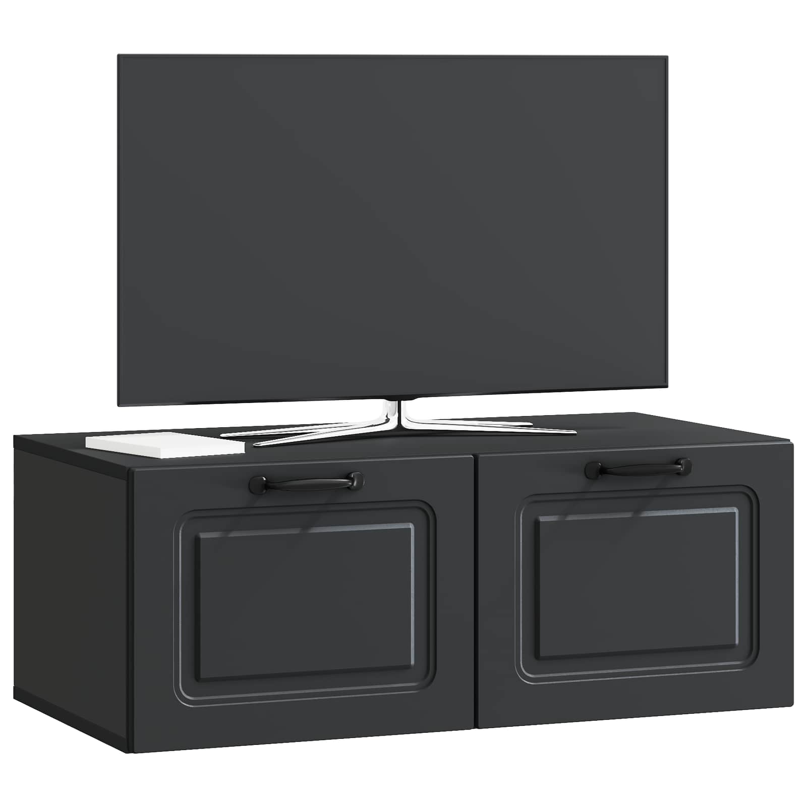 TV ormar za zid Zidne Crna 78,5 x 41 x 30 cm Konstruirano drvo