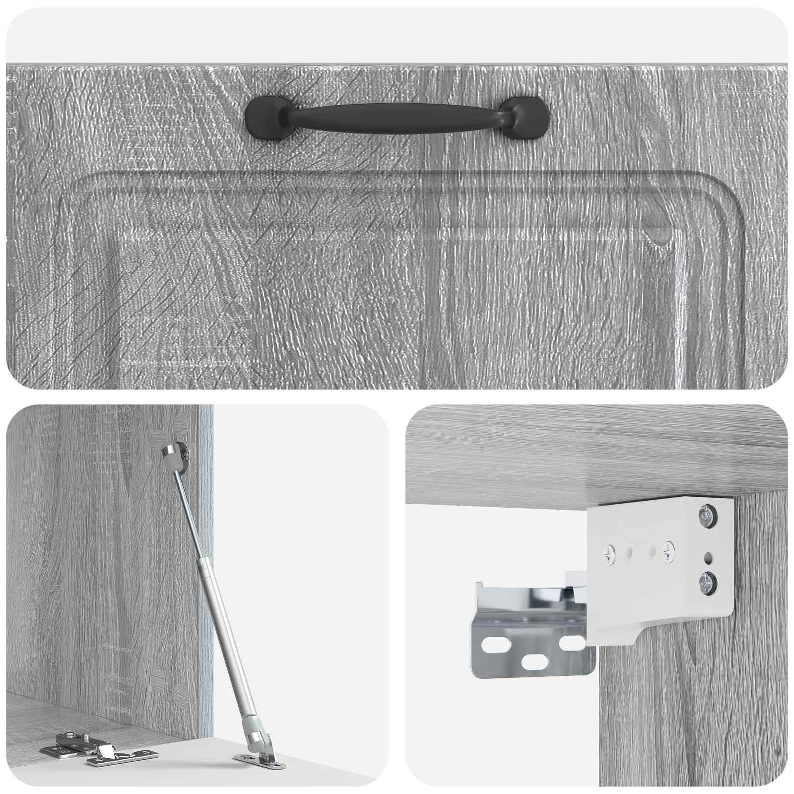 TV ormar za zid Siva sonoma 78,5 x 41 x 30 cm Konstruirano drvo