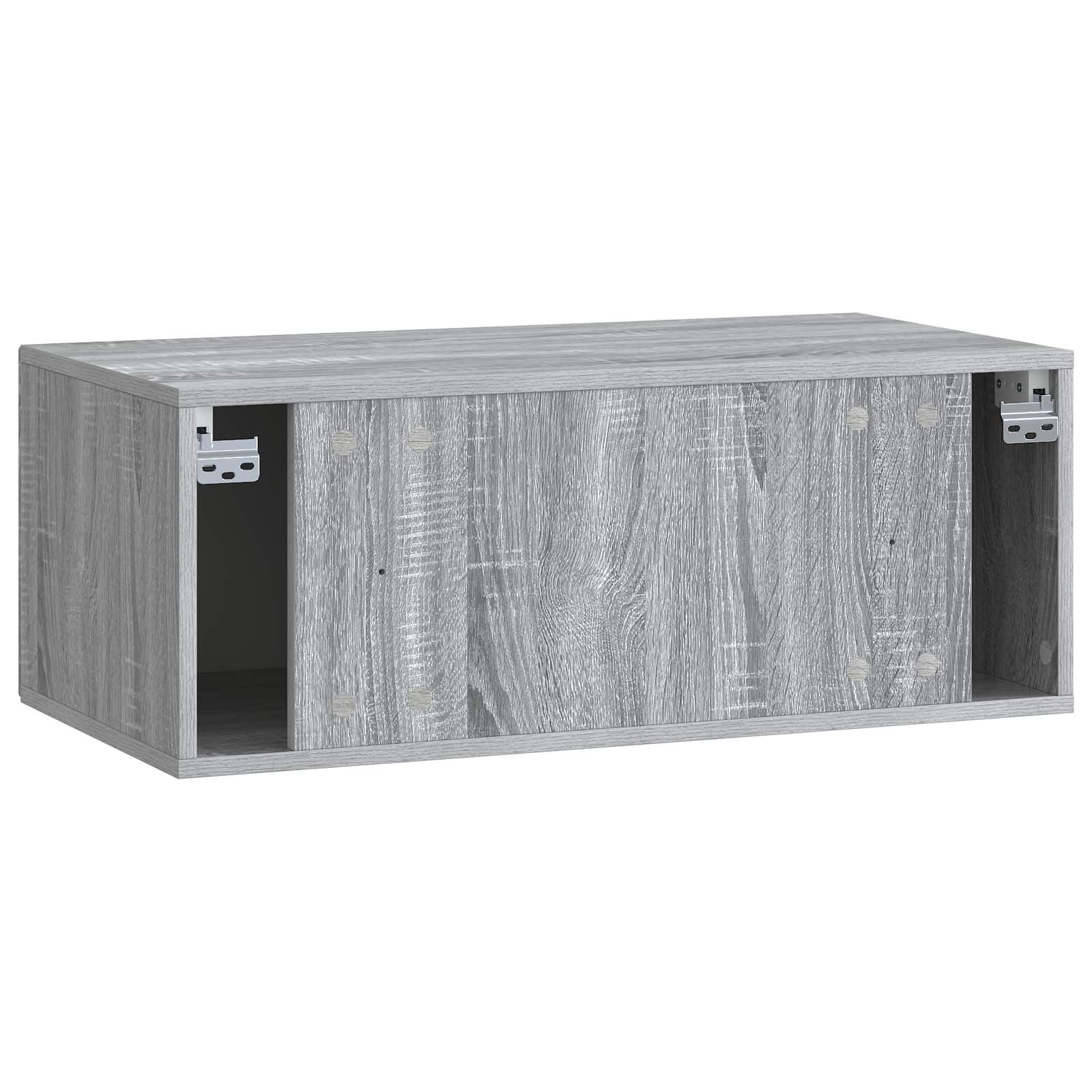 TV ormar za zid Siva sonoma 78,5 x 41 x 30 cm Konstruirano drvo