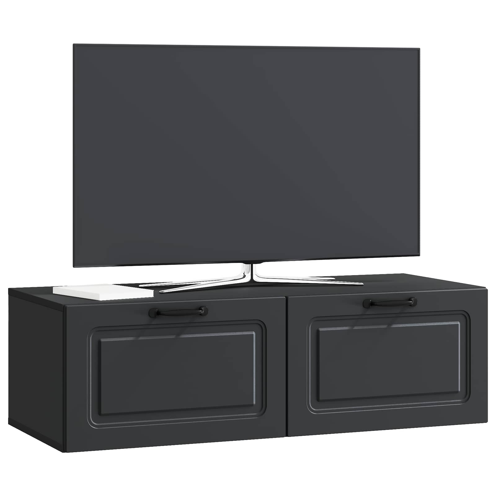 TV ormar za zid Zidne Crna 98 x 41 x 30 cm Konstruirano drvo