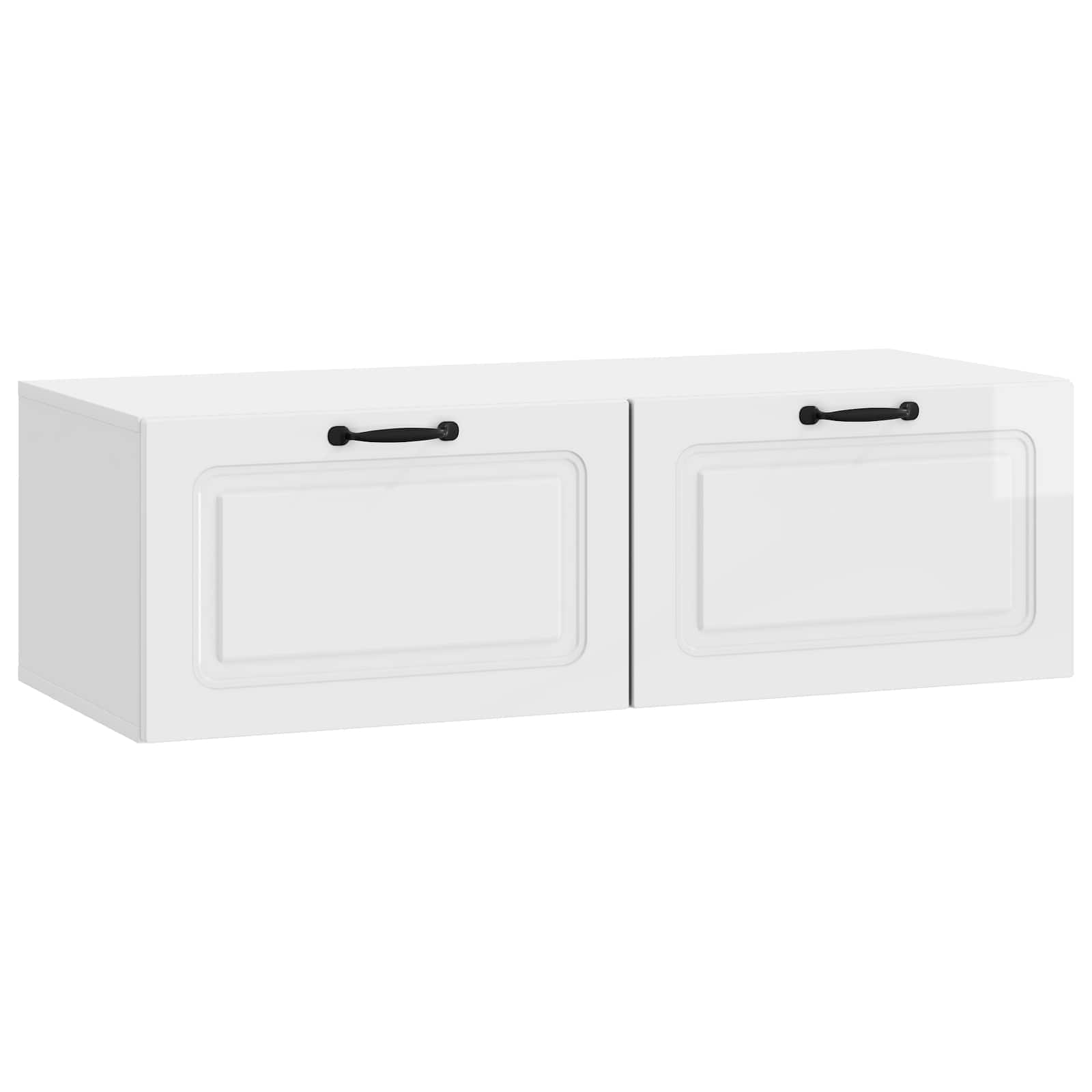 TV ormar za zid Zidne Bijela visokog sjaja 98 x 41 x 30 cm