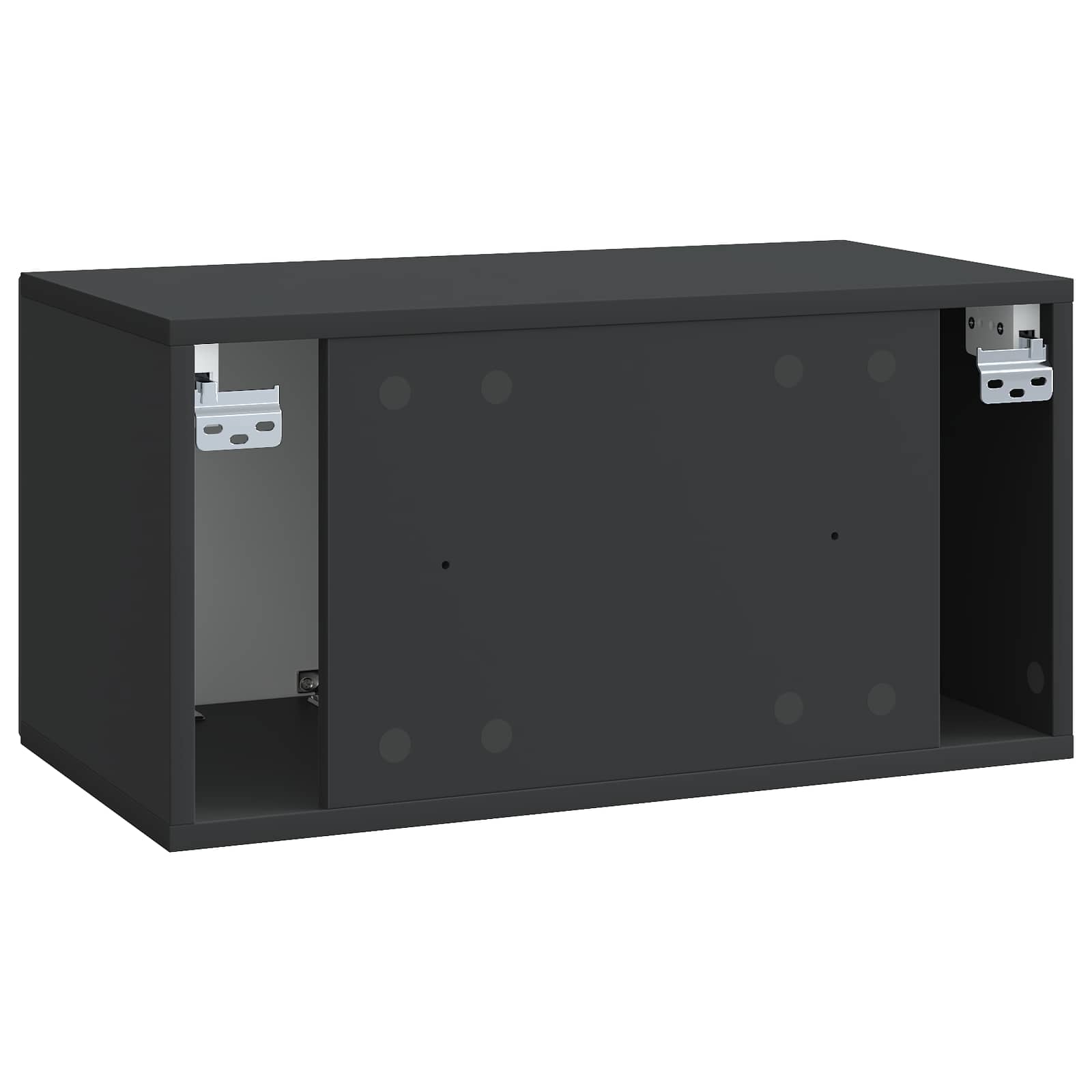 TV ormar za zid Zidne Crna 59,5 x 31 x 30 cm Konstruirano drvo