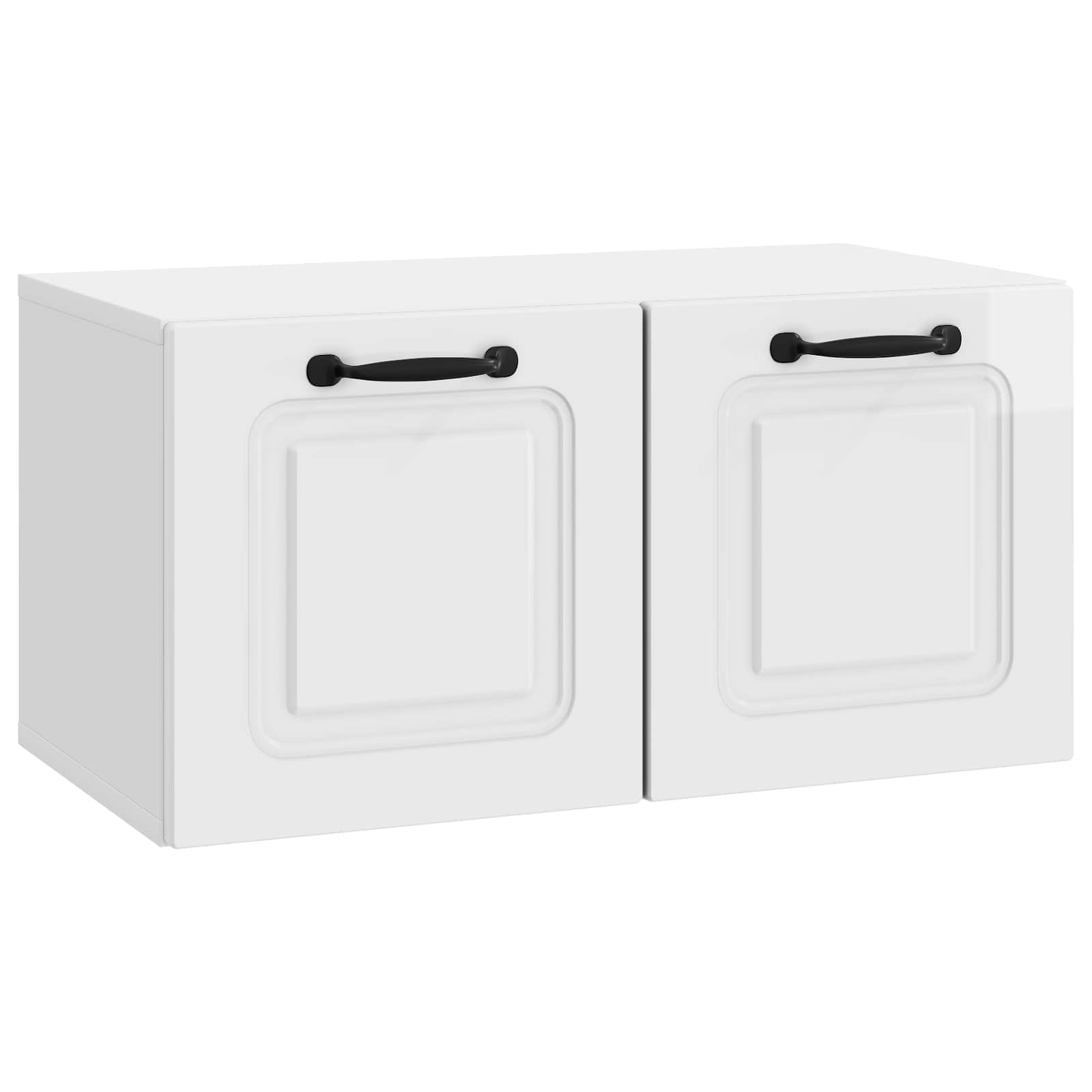 TV ormar za zid Zidne Bijela visokog sjaja 59,5 x 31 x 30 cm