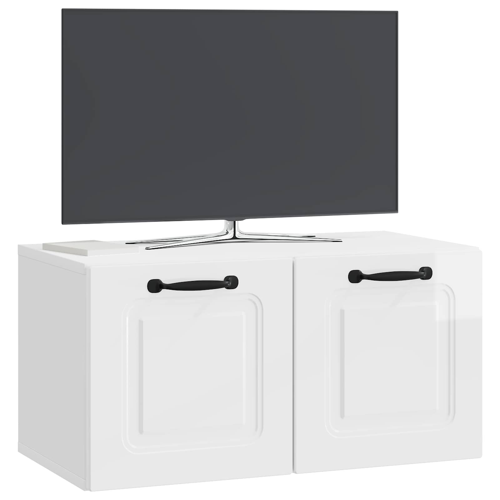 TV ormar za zid Zidne Bijela visokog sjaja 59,5 x 31 x 30 cm