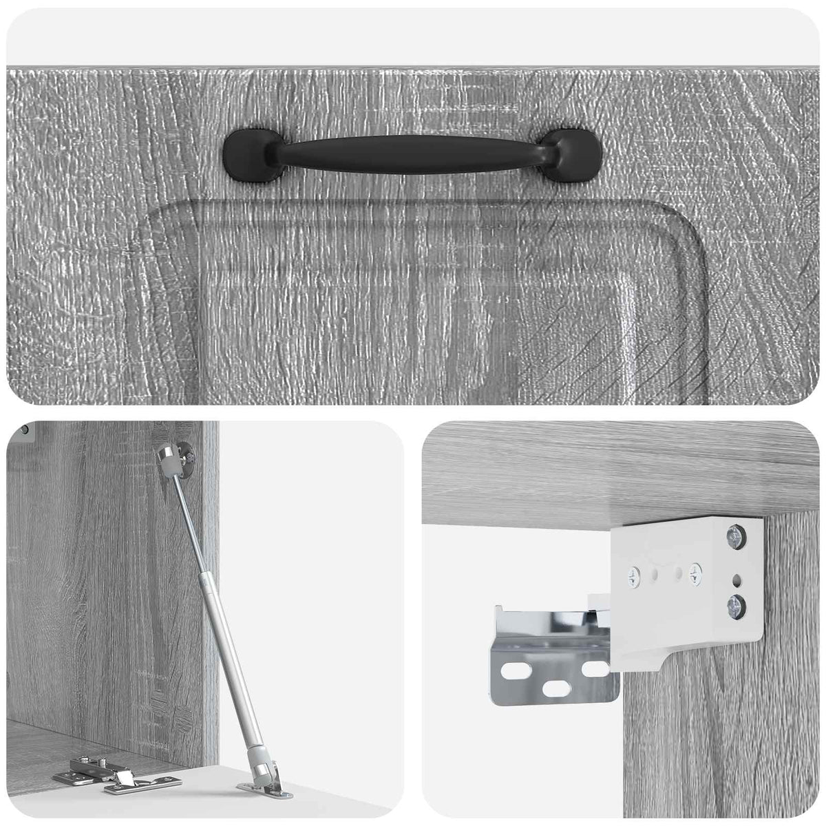 TV ormar za zid Siva sonoma 59,5 x 31 x 30 cm Konstruirano drvo