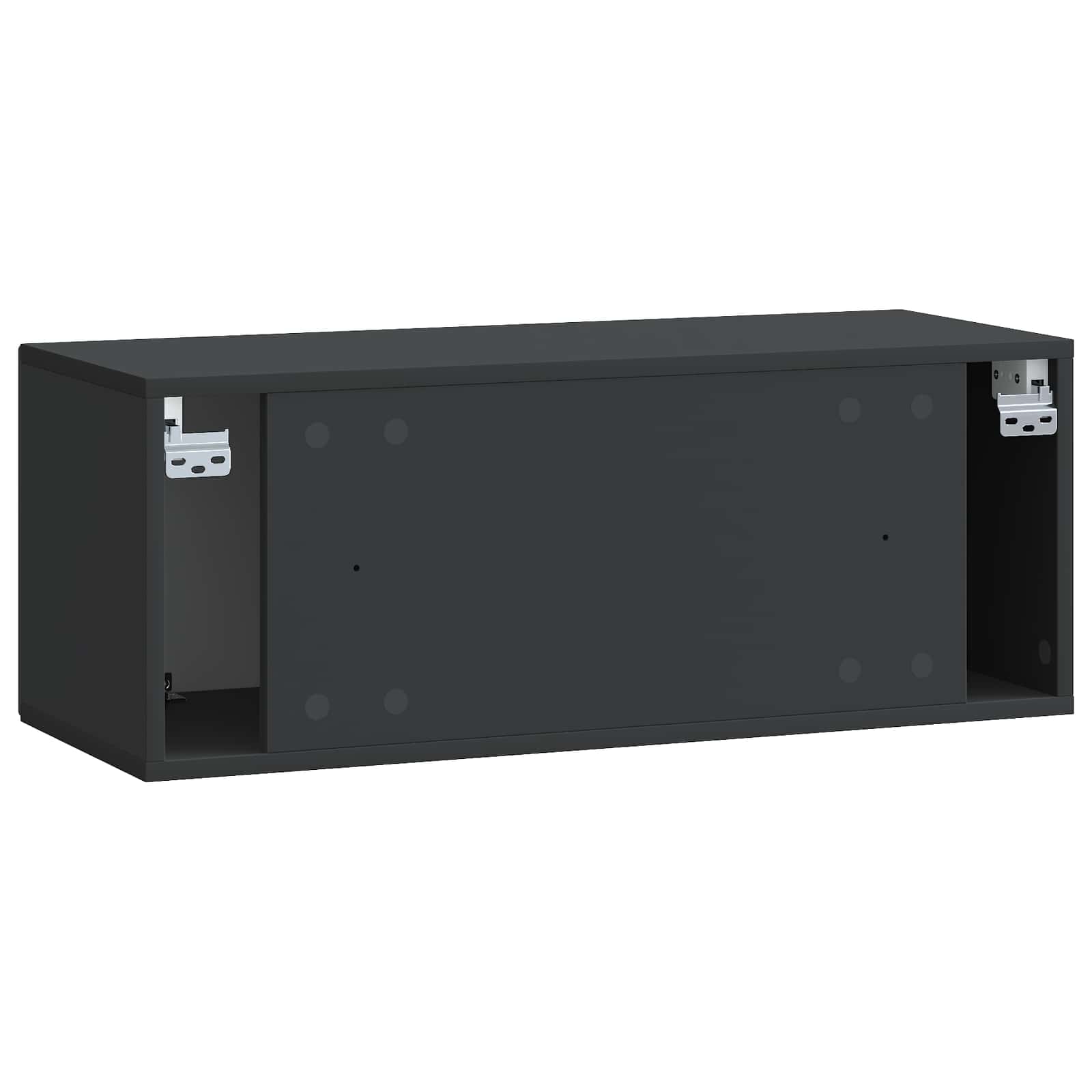 TV ormar za zid Zidne Crna 78,5 x 31 x 30 cm Konstruirano drvo