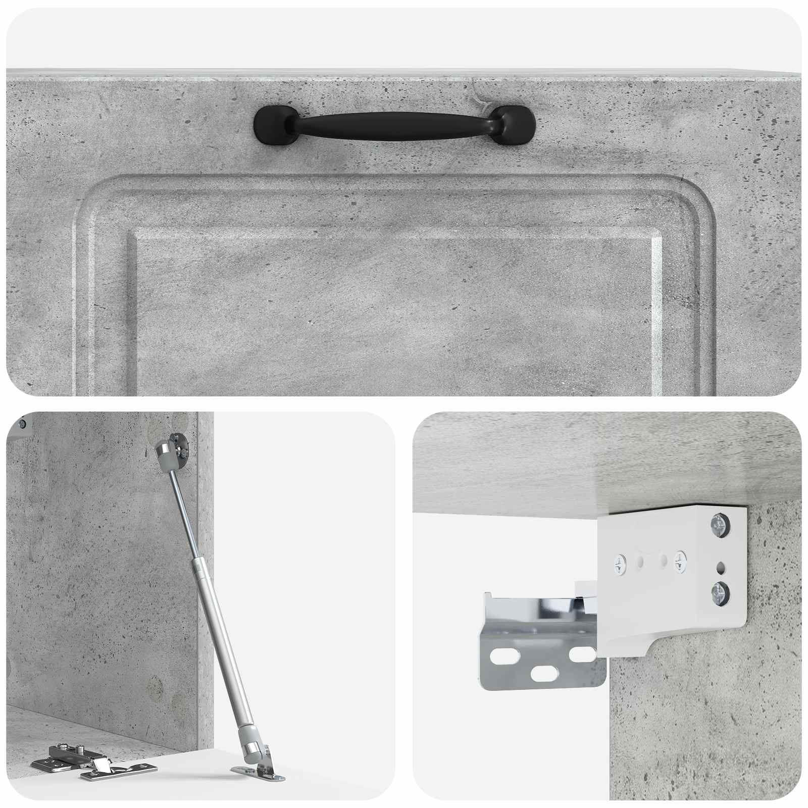 TV ormar za zid Zidne Betonska siva 78,5 x 31 x 30 cm