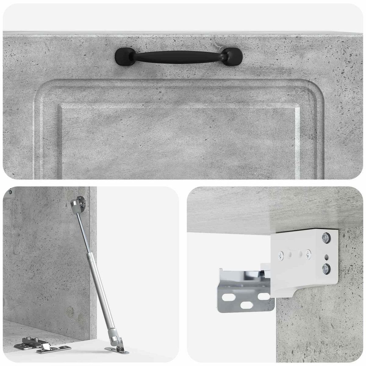 TV ormar za zid Zidne Betonska siva 78,5 x 31 x 30 cm
