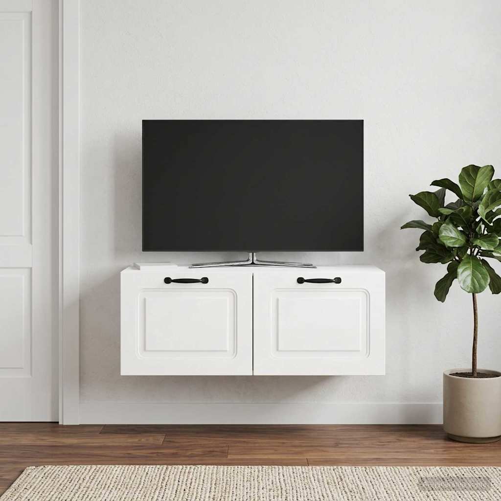 TV ormar za zid Zidne Bijela visokog sjaja 78,5 x 31 x 30 cm