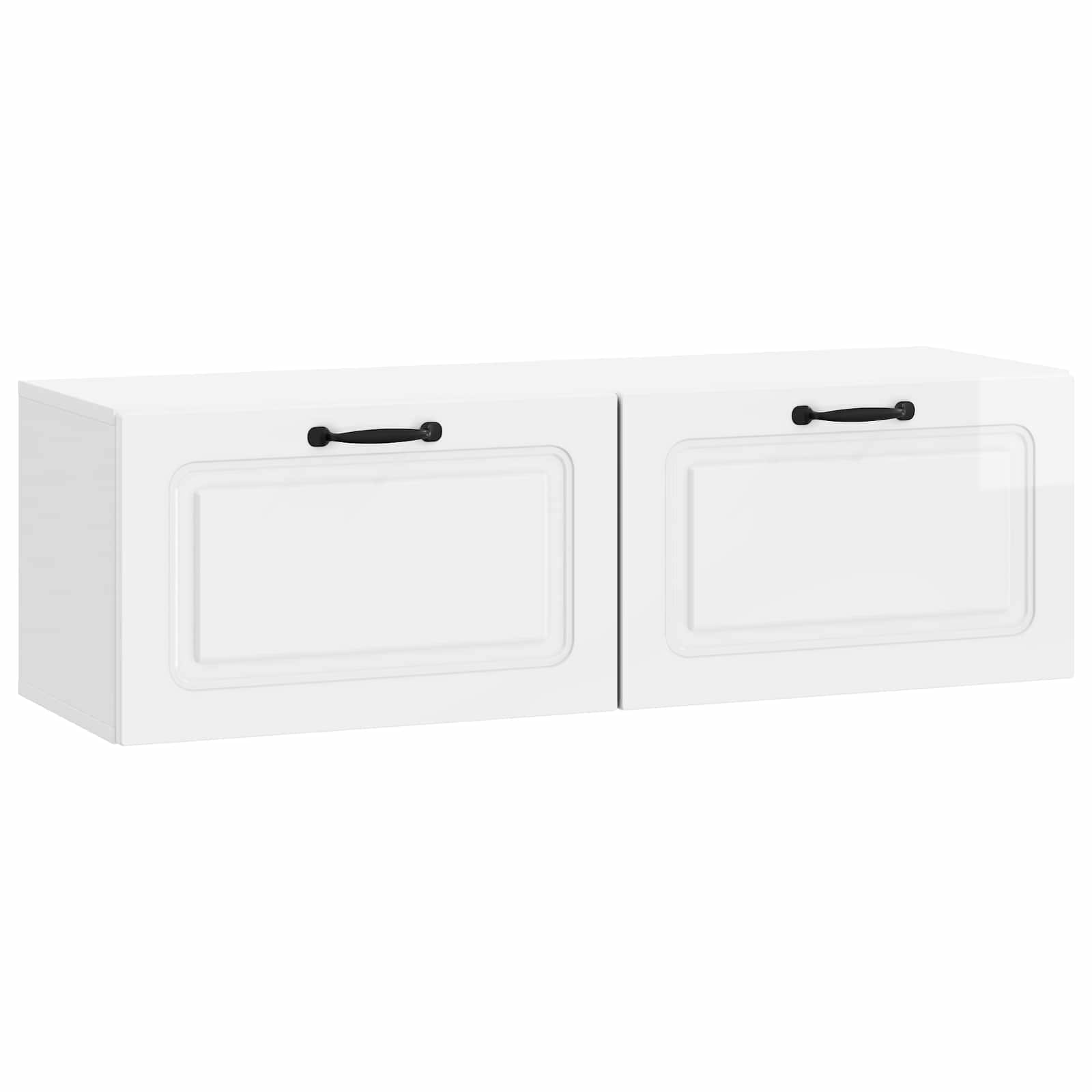 TV ormar za zid Zidne Bijela visokog sjaja 98 x 31 x 30 cm