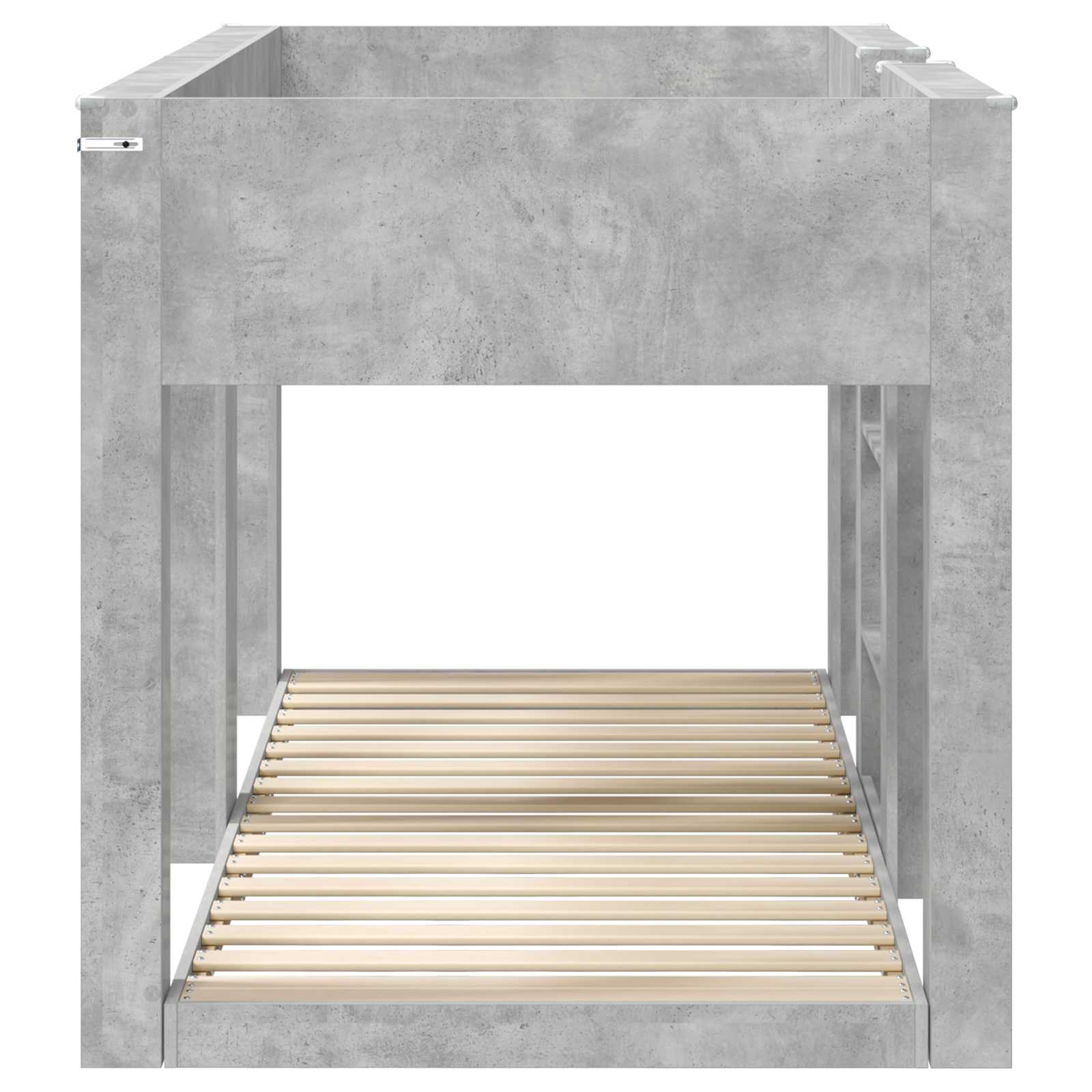 Krevet na kat za djecu Betonski sivi 100 x 200 cm