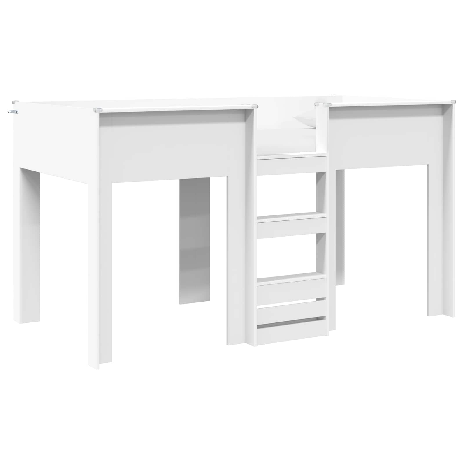 Krevet na kat za djecu Bijelo 90 x 190 cm Konstruirano drvo