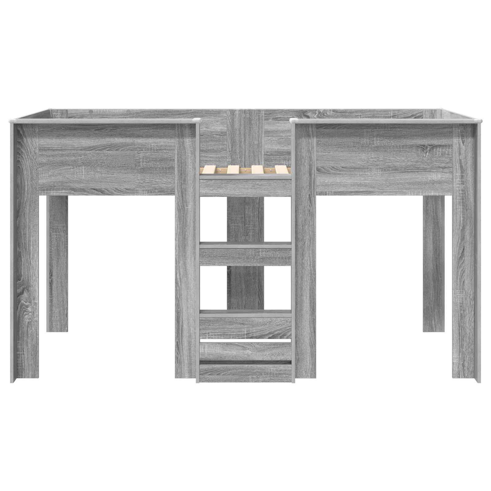 Krevet na kat za djecu s pohranom Siva Sonoma 80 x 200 cm