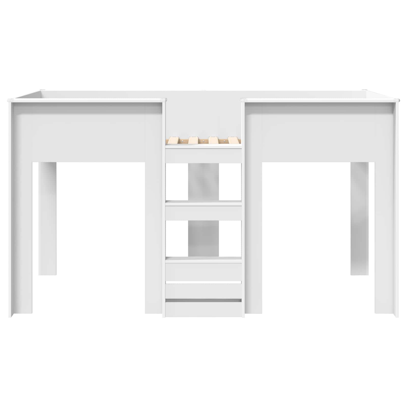 Krevet na kat za djecu Bijelo 100 x 200 cm Konstruirano drvo