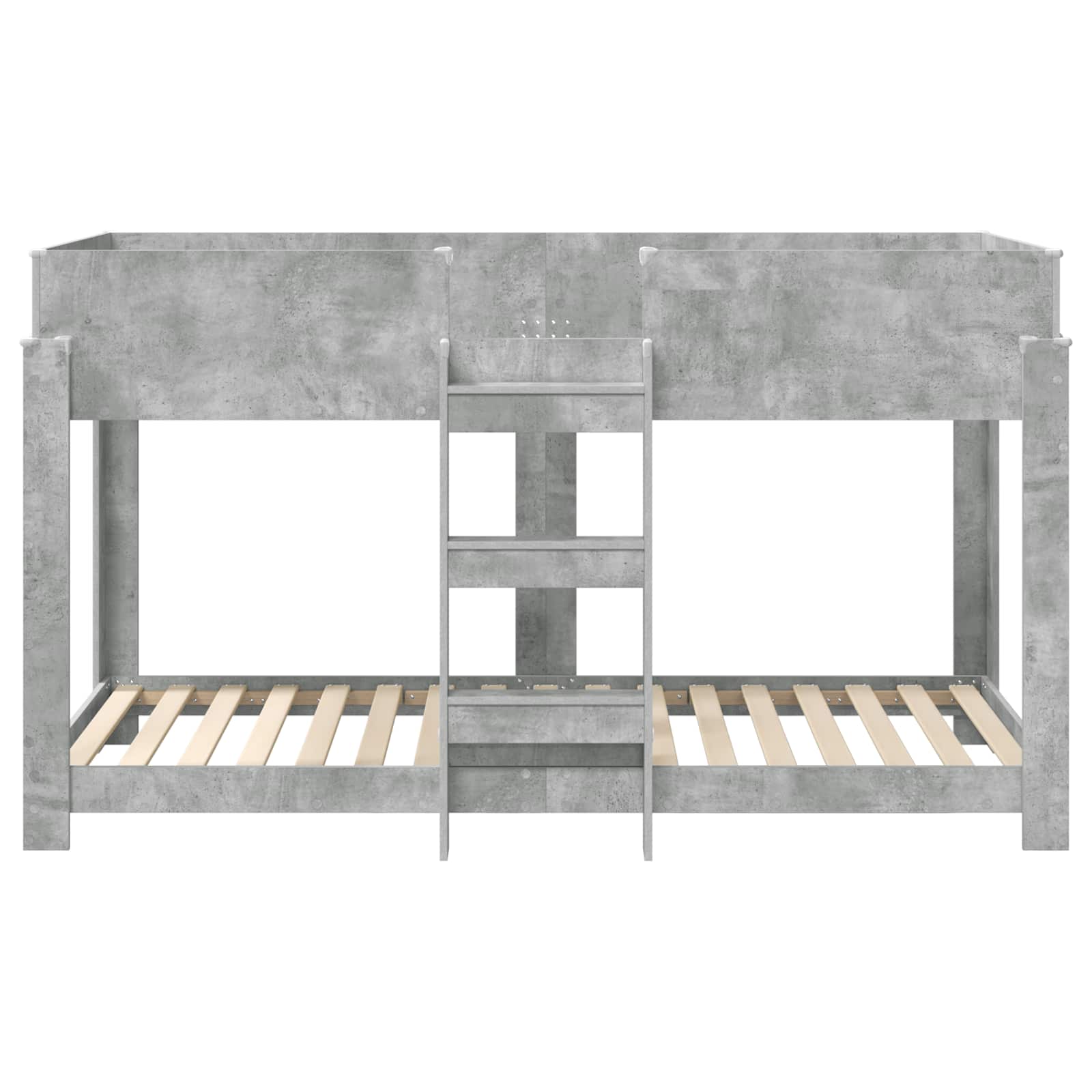 Krevet na kat za djecu Betonski sivi 100 x 200 cm
