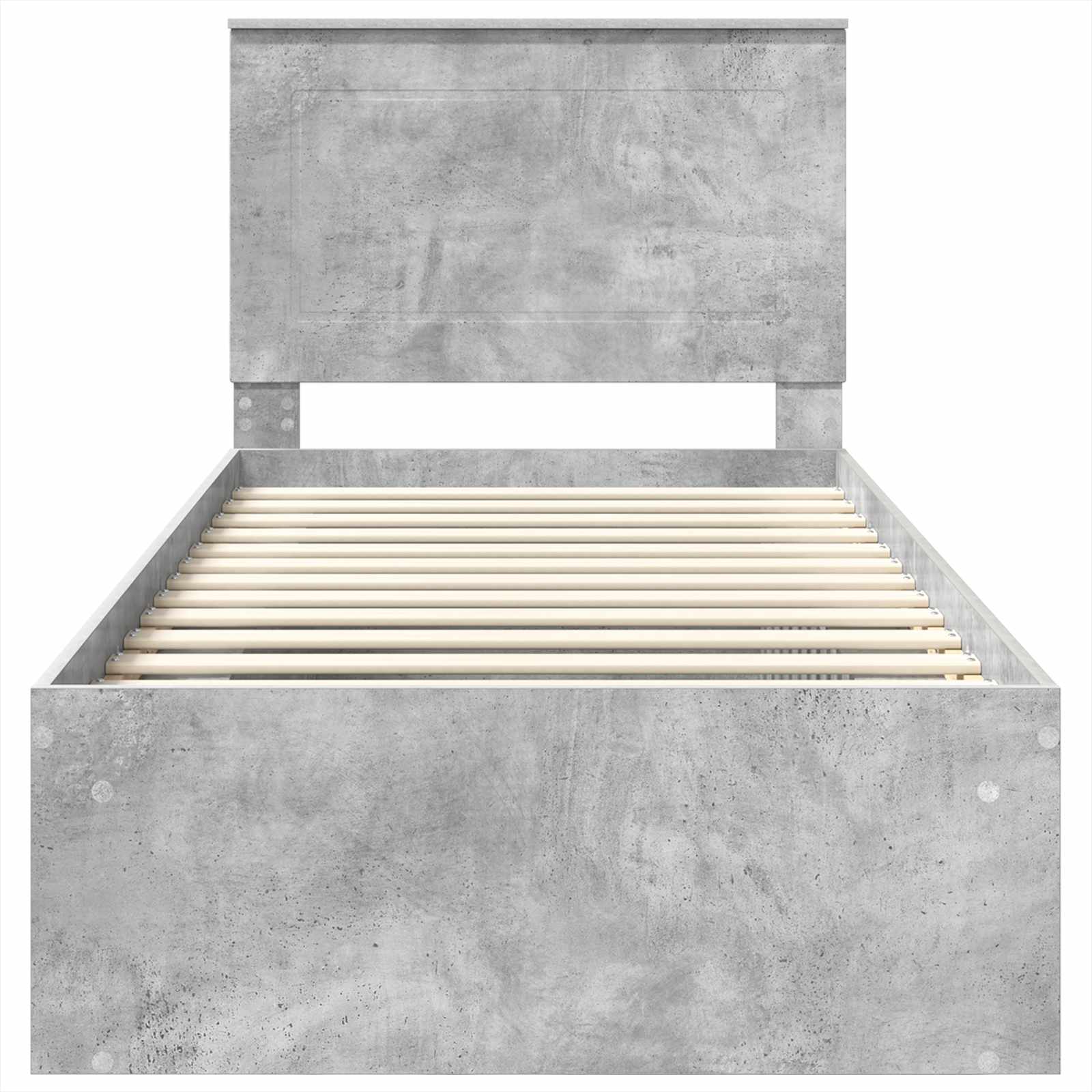 Krevetna konstrukcija s uzglavljem Betonska siva 100 x 200 cm