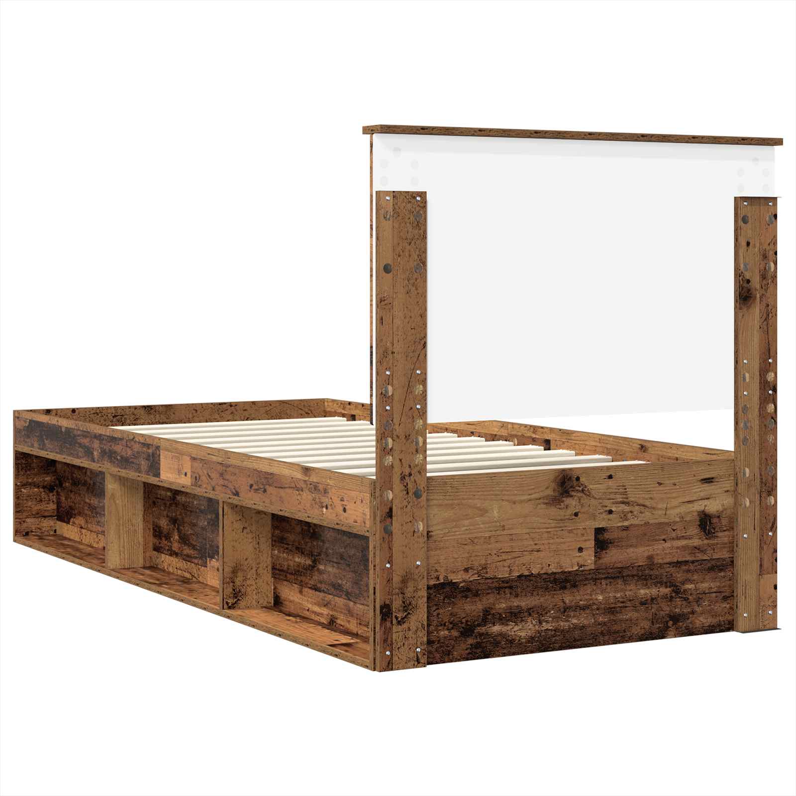 Krevetna konstrukcija s uzglavljem Staro drvo 100 x 200 cm