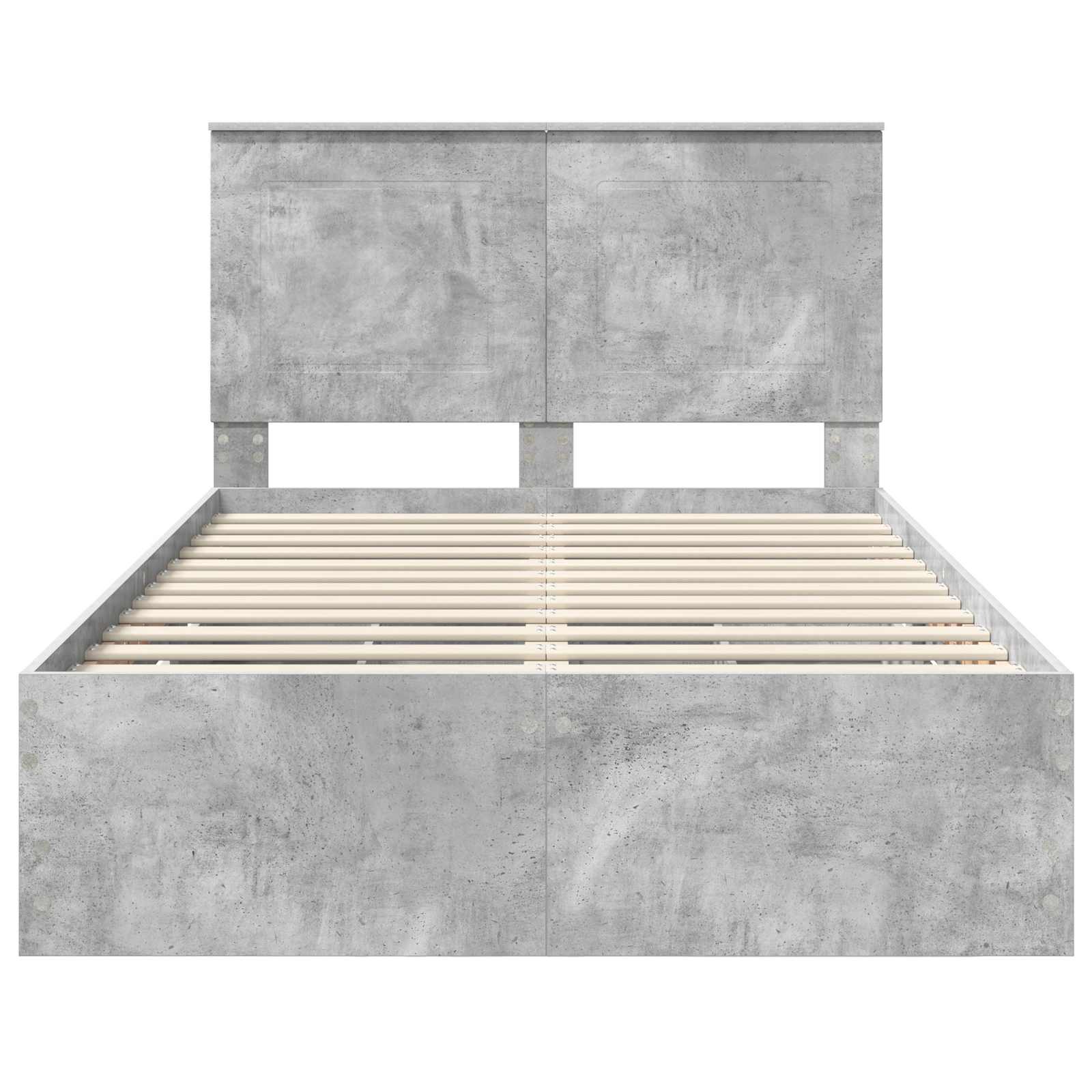 Krevetna konstrukcija s ladicama Betonski sivi 135 x 190 cm