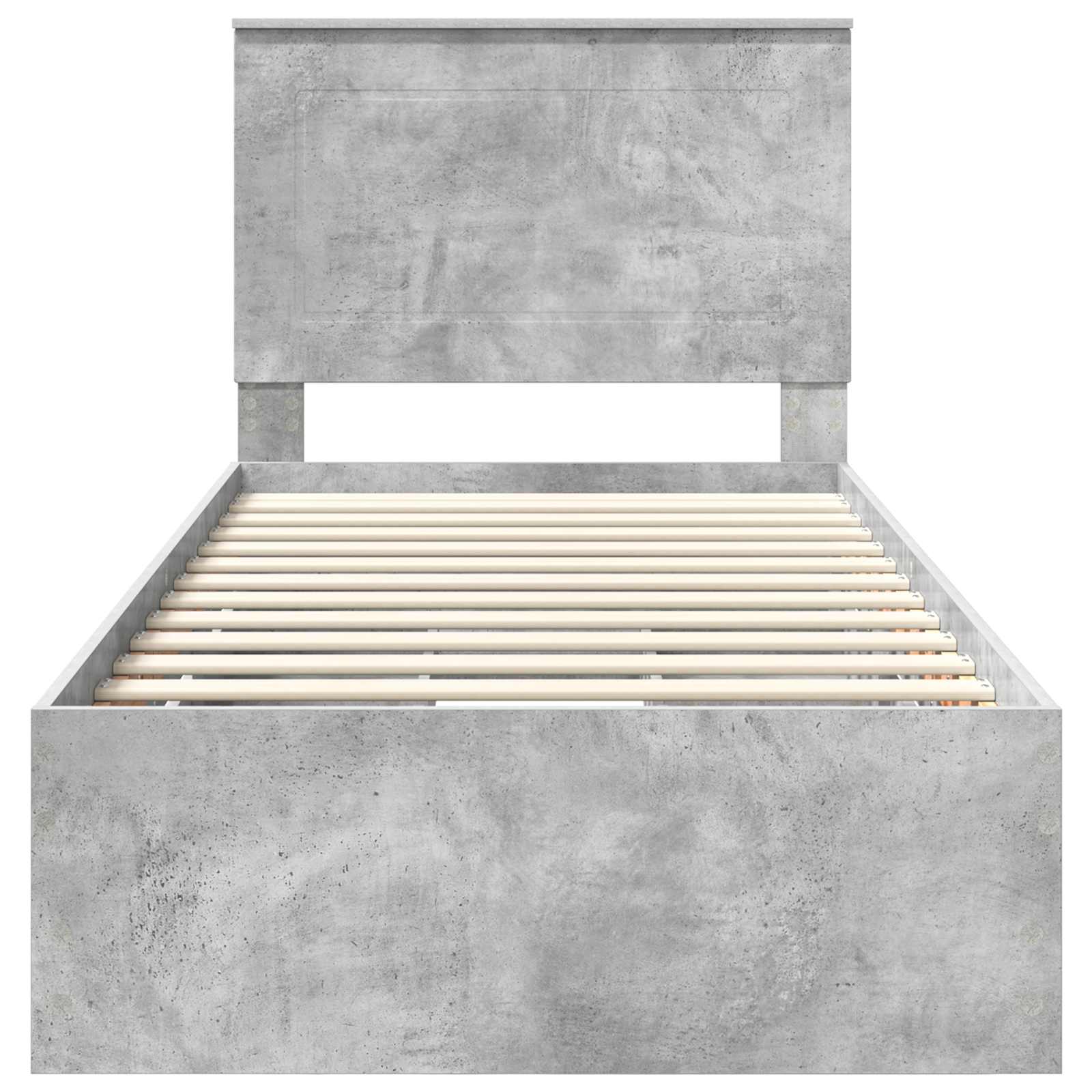 Krevetna konstrukcija s ladicama Betonski sivi 90 x 190 cm