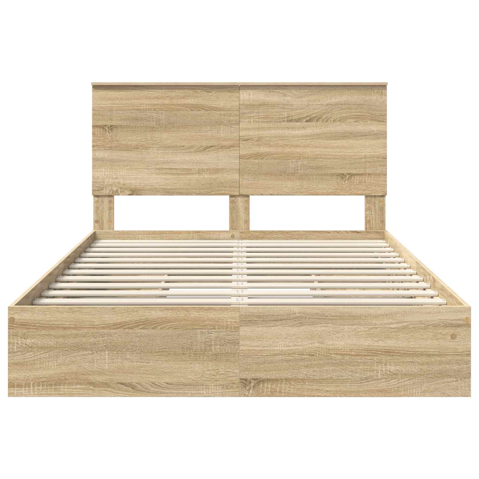 Krevet s od storage Sonoma hrast 160 x 200 cm Konstruirano drvo