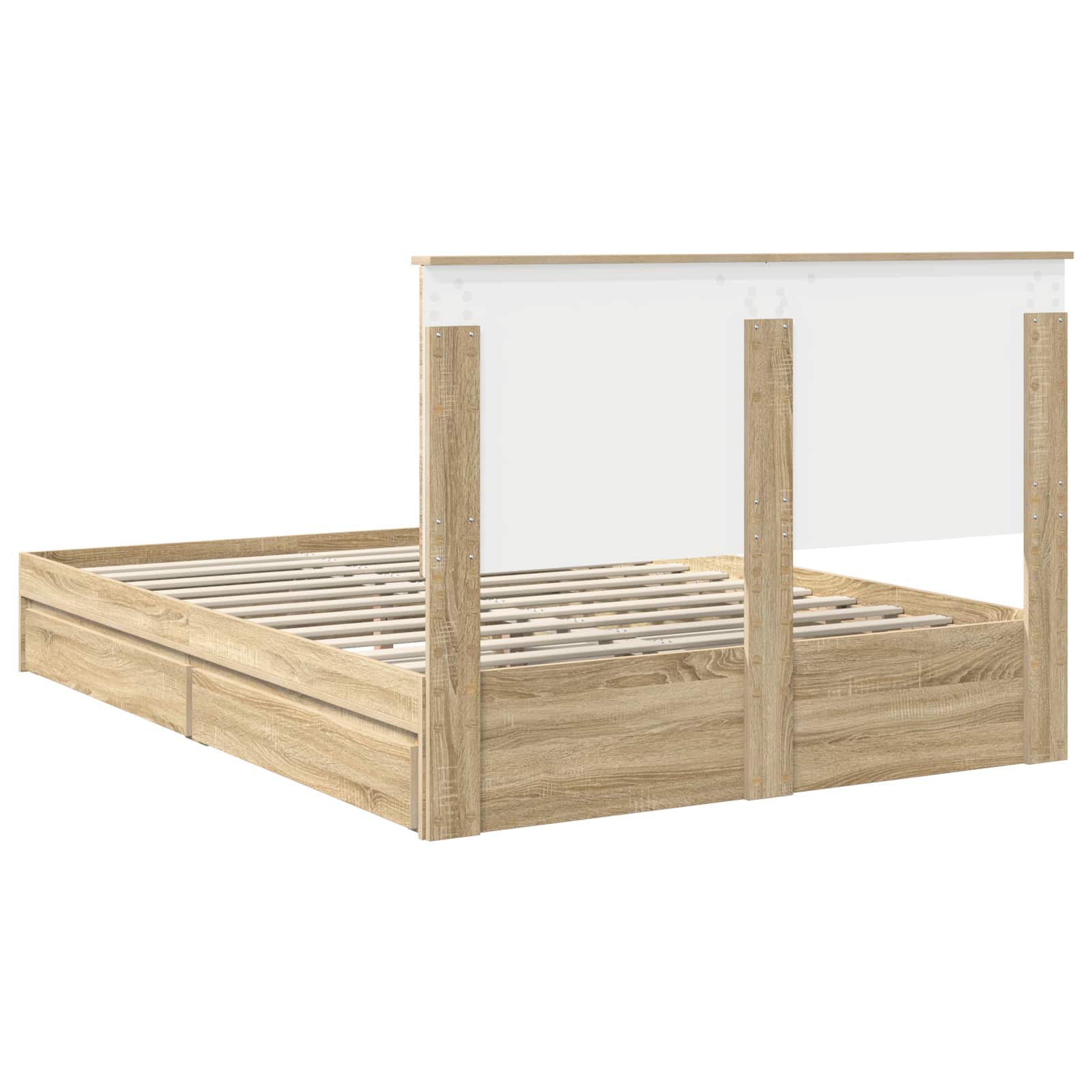 Krevet s od storage Sonoma hrast 150 x 200 cm Konstruirano drvo