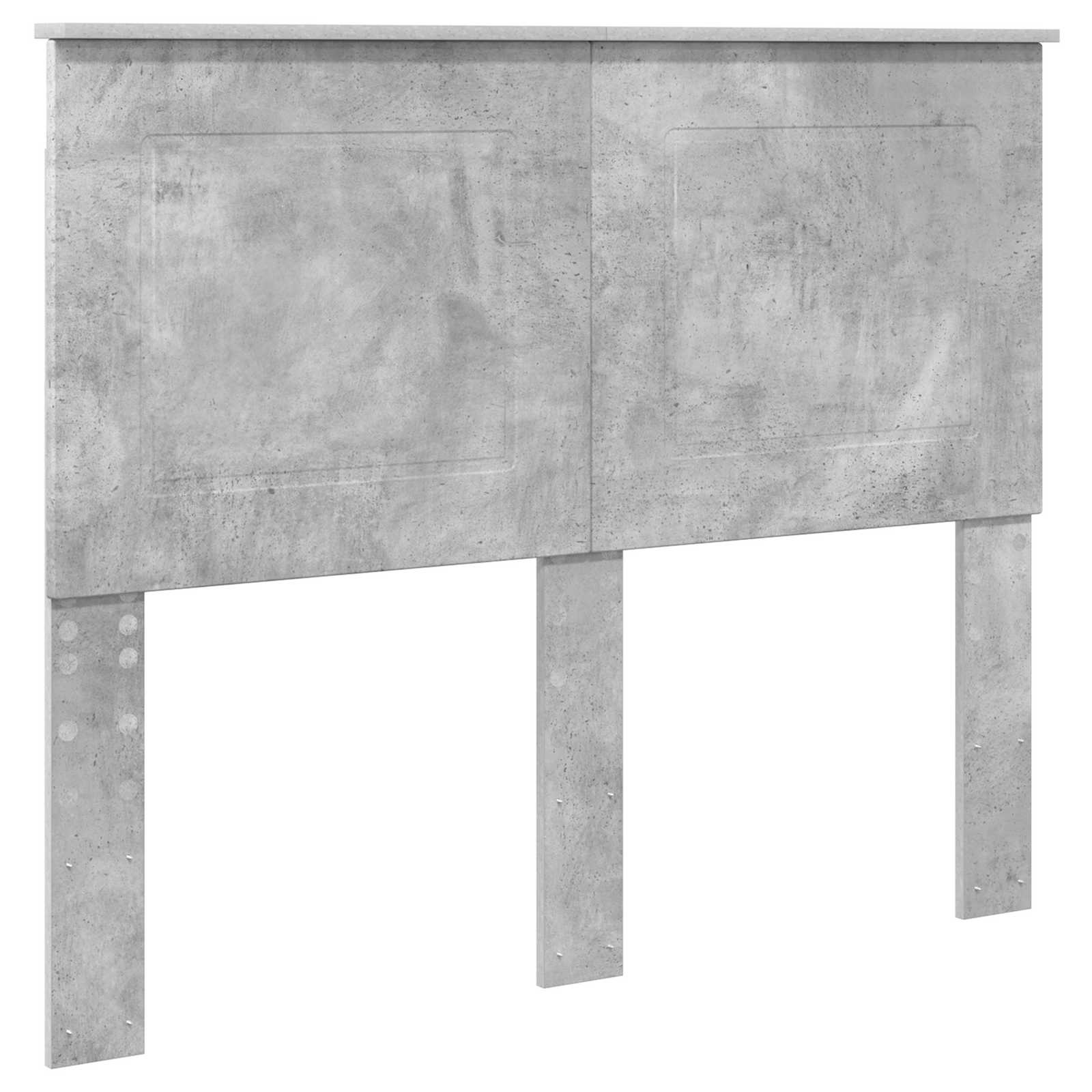 Krevet s od storage s uzglavljem Betonski sivi 135 x 190 cm