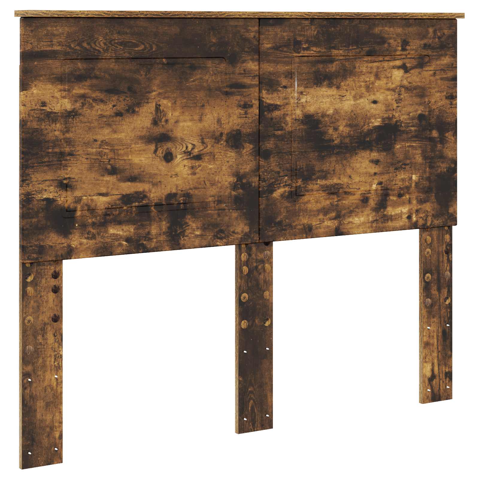 Krevet s od storage s uzglavljem Dimljeni hrast 135 x 190 cm
