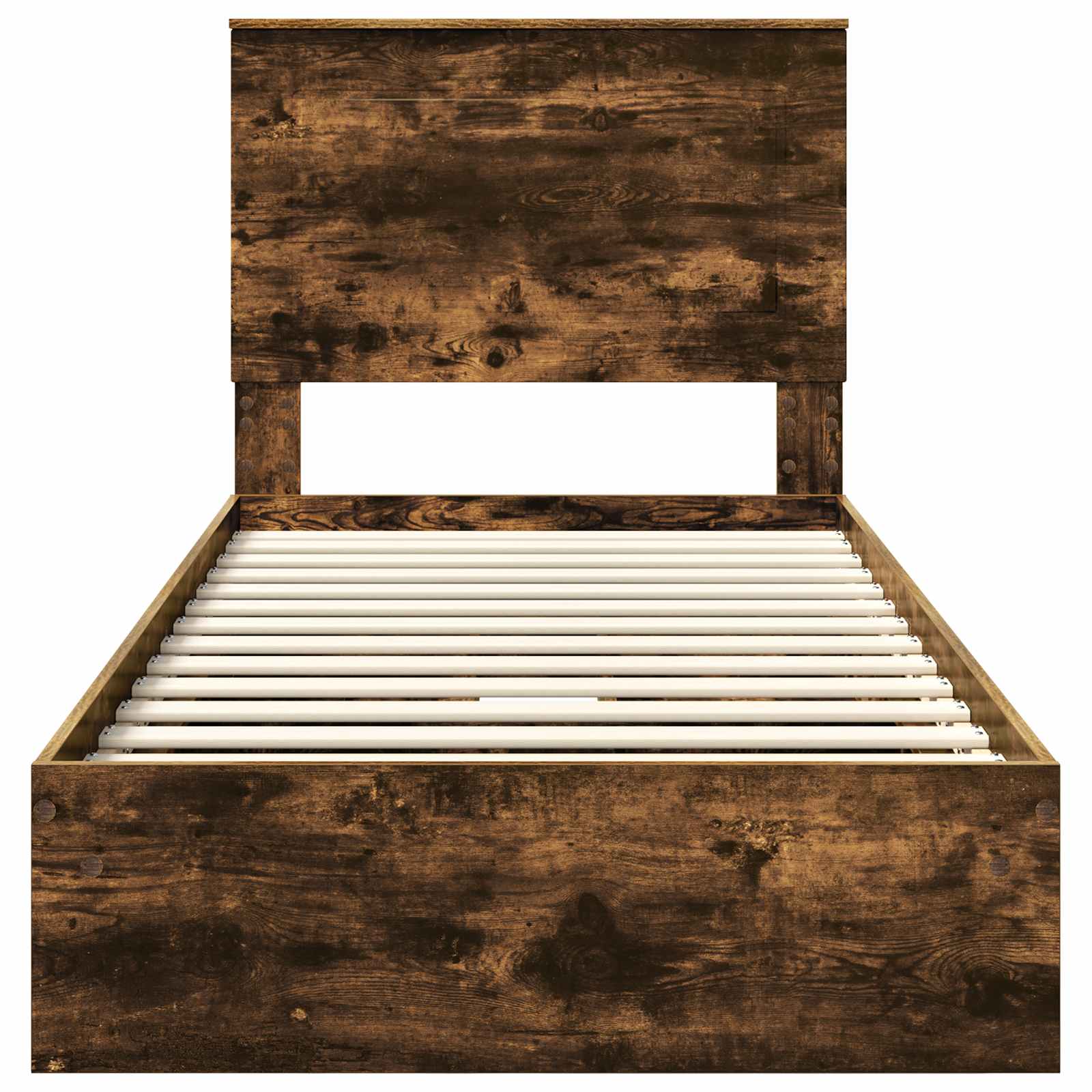 Krevet s od storage s uzglavljem Dimljeni hrast 75 x 190 cm