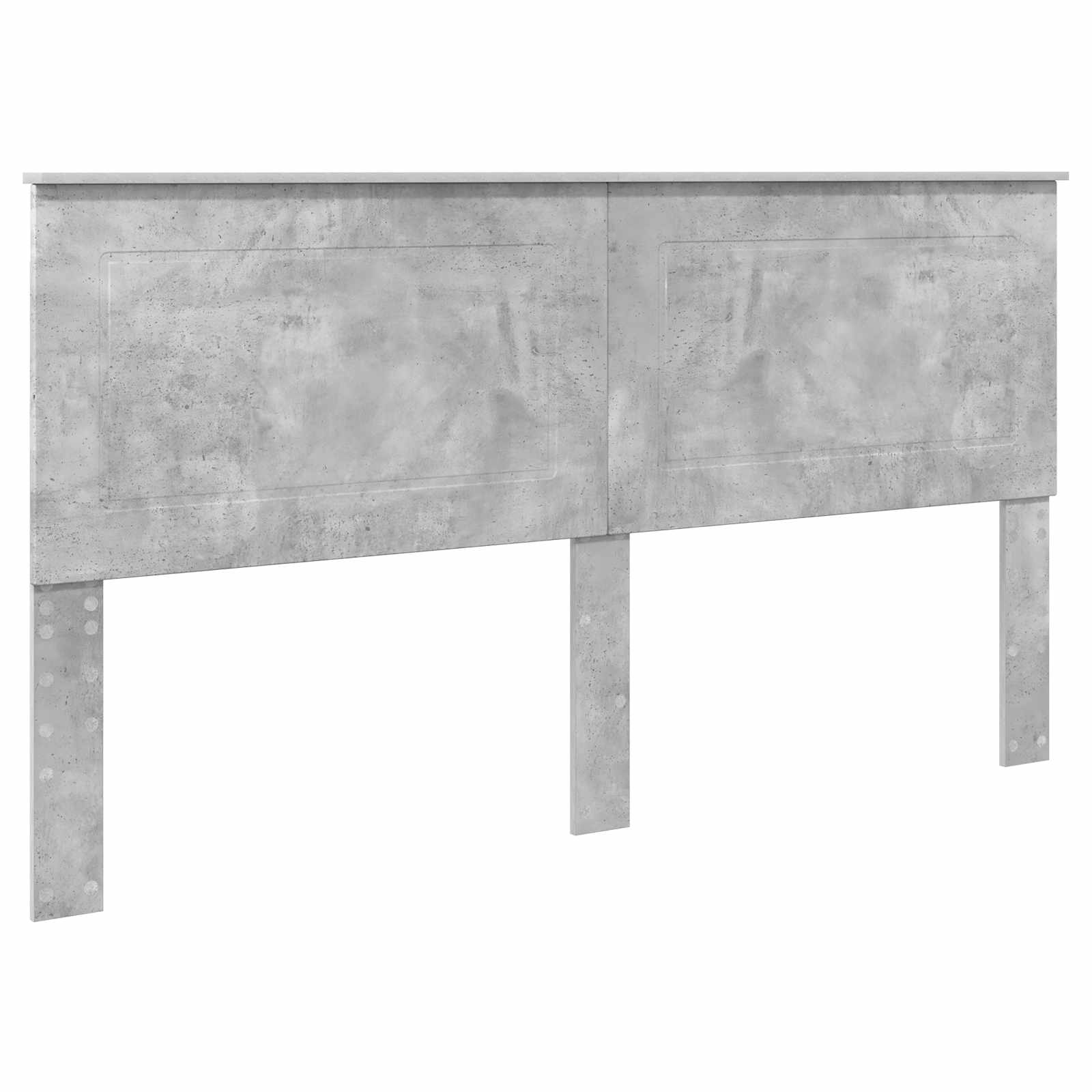 Krevetna konstrukcija s uzglavljem Betonski sivi 200 x 200 cm