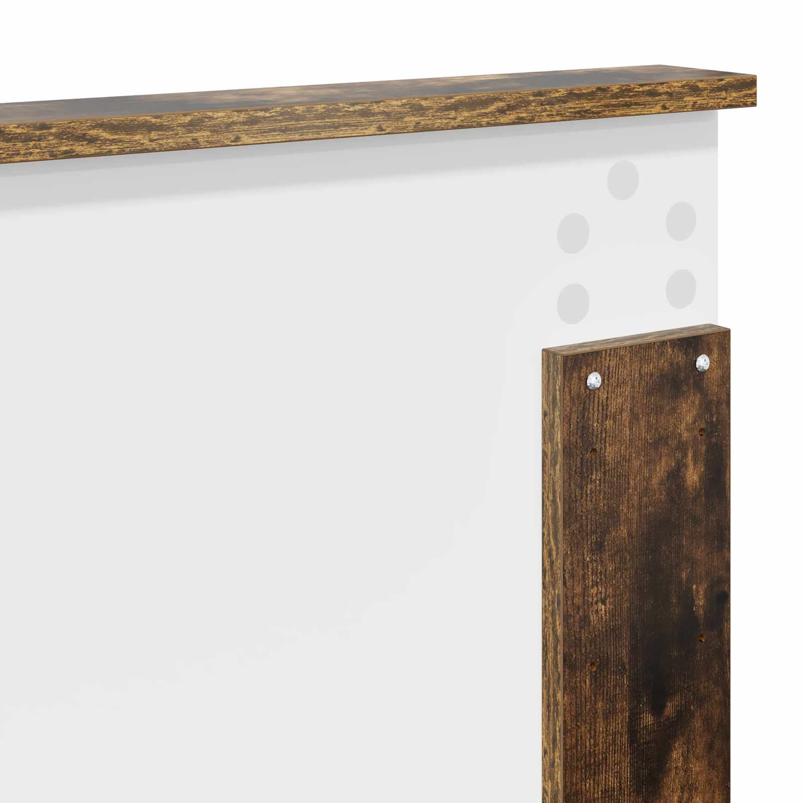 Krevetna konstrukcija s uzglavljem Dimljeni hrast 200 x 200 cm