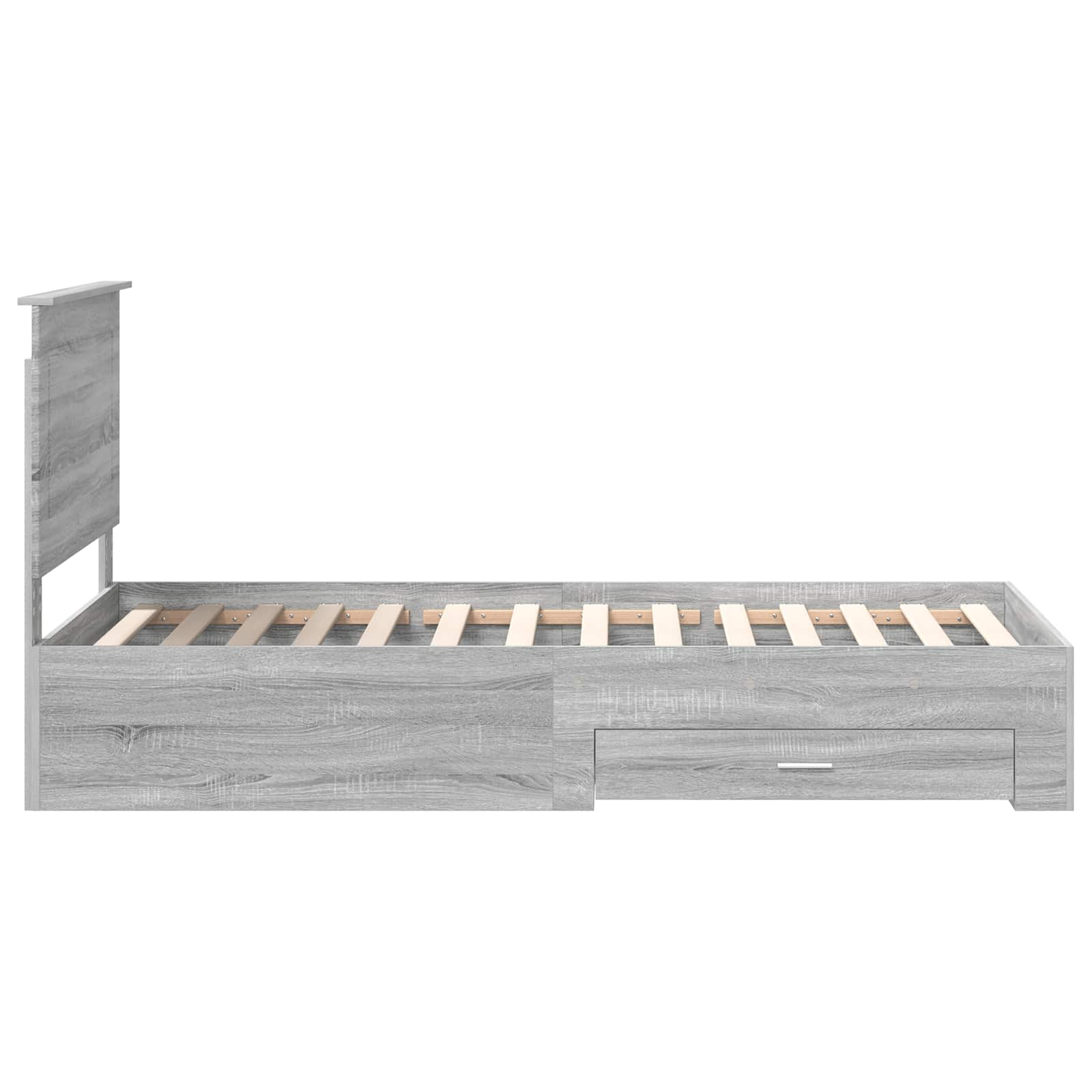 Krevetna konstrukcija Siva Sonoma 90 x 190 cm Konstruirano drvo
