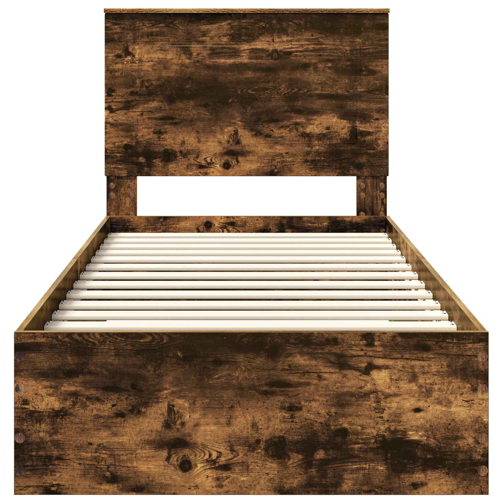 Krevetna konstrukcija s uzglavljem Dimljeni hrast 90 x 200 cm