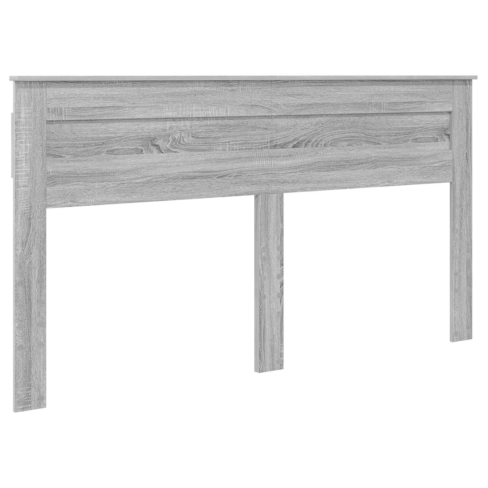 Krevetna konstrukcija s uzglavljem Siva Sonoma 200 x 200 cm
