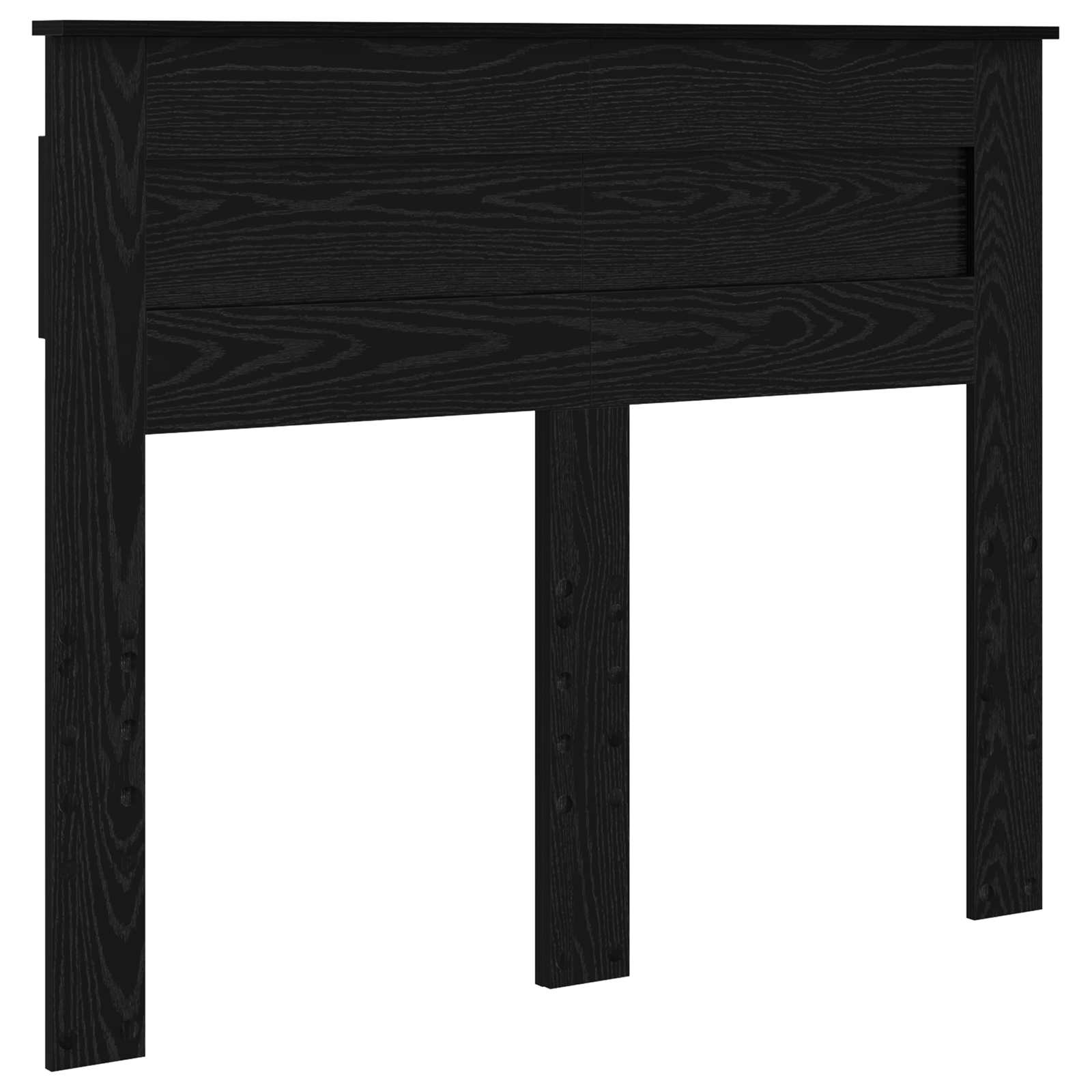 Krevetna konstrukcija Crna 135 x 190 cm Čvrsto borovo drvo