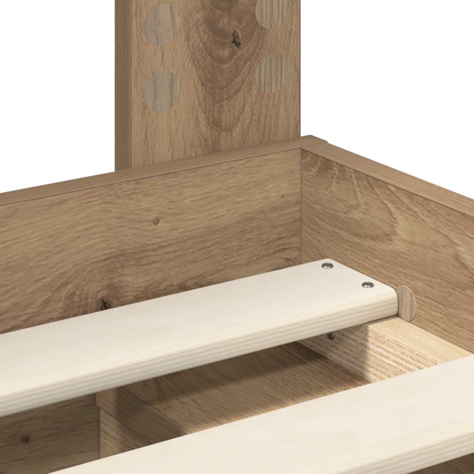 Krevetna konstrukcija Umjetnička hrastovina 90 x 190 cm