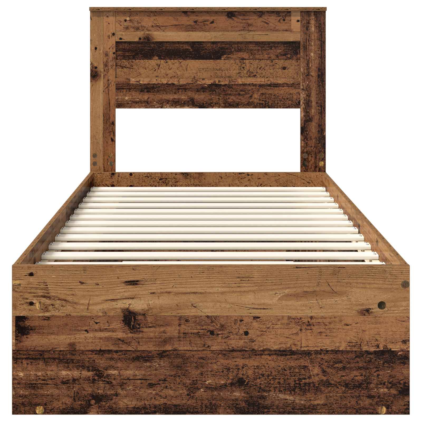 Krevetna konstrukcija Staro drvo 90 x 200 cm Čvrsto borovo drvo