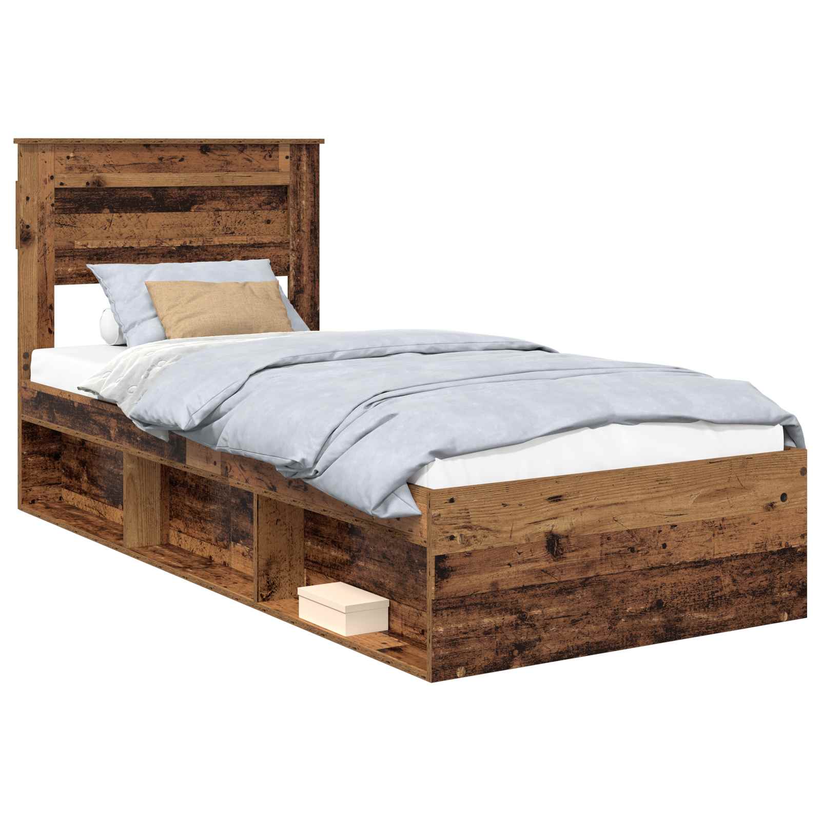 Krevetna konstrukcija Staro drvo 75 x 190 cm Čvrsto borovo drvo