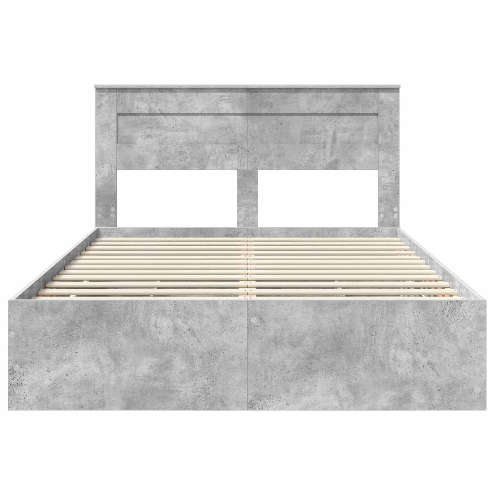 Krevetna konstrukcija s ladicama Betonski sivi 140 x 190 cm