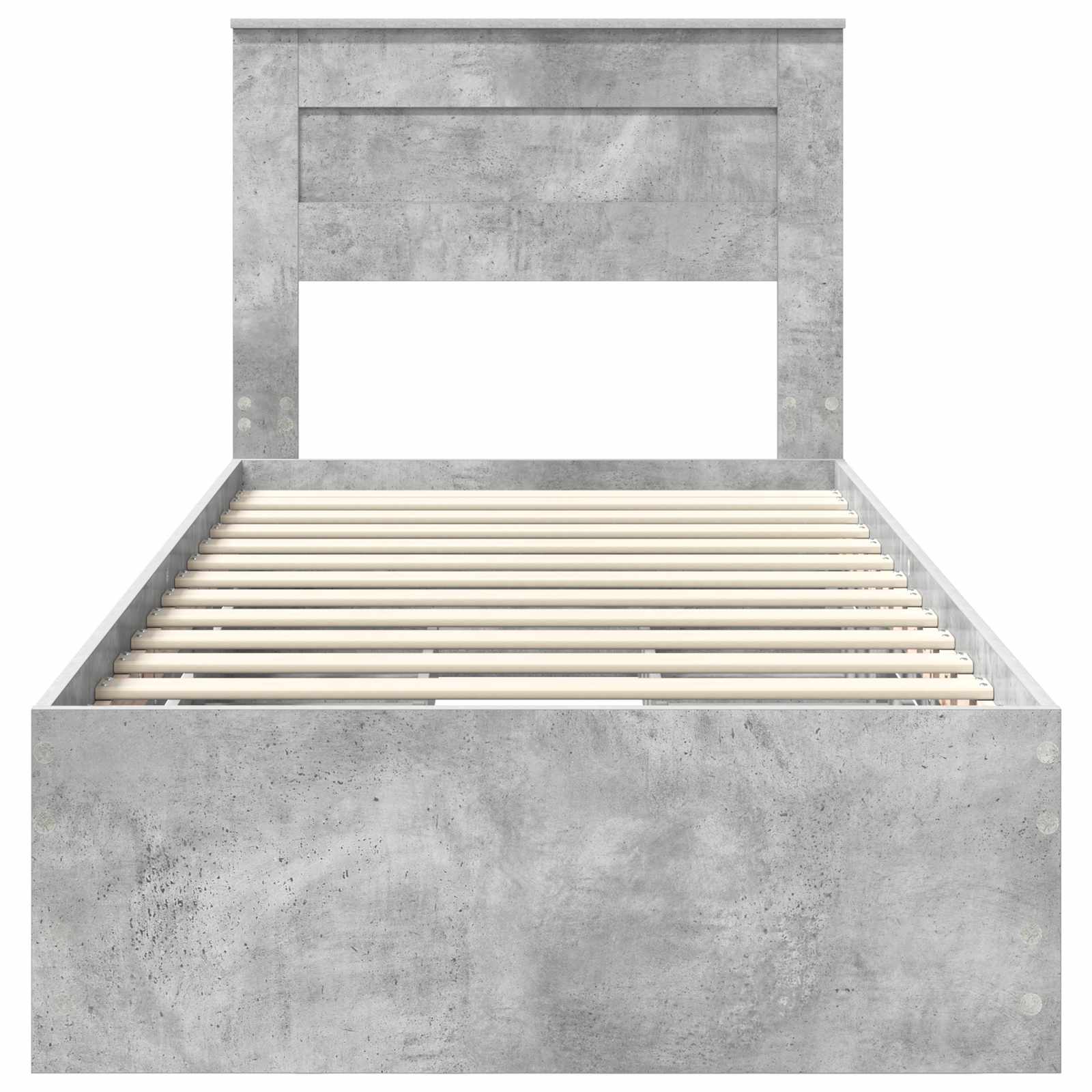 Krevetna konstrukcija s ladicama Betonski sivi 90 x 190 cm