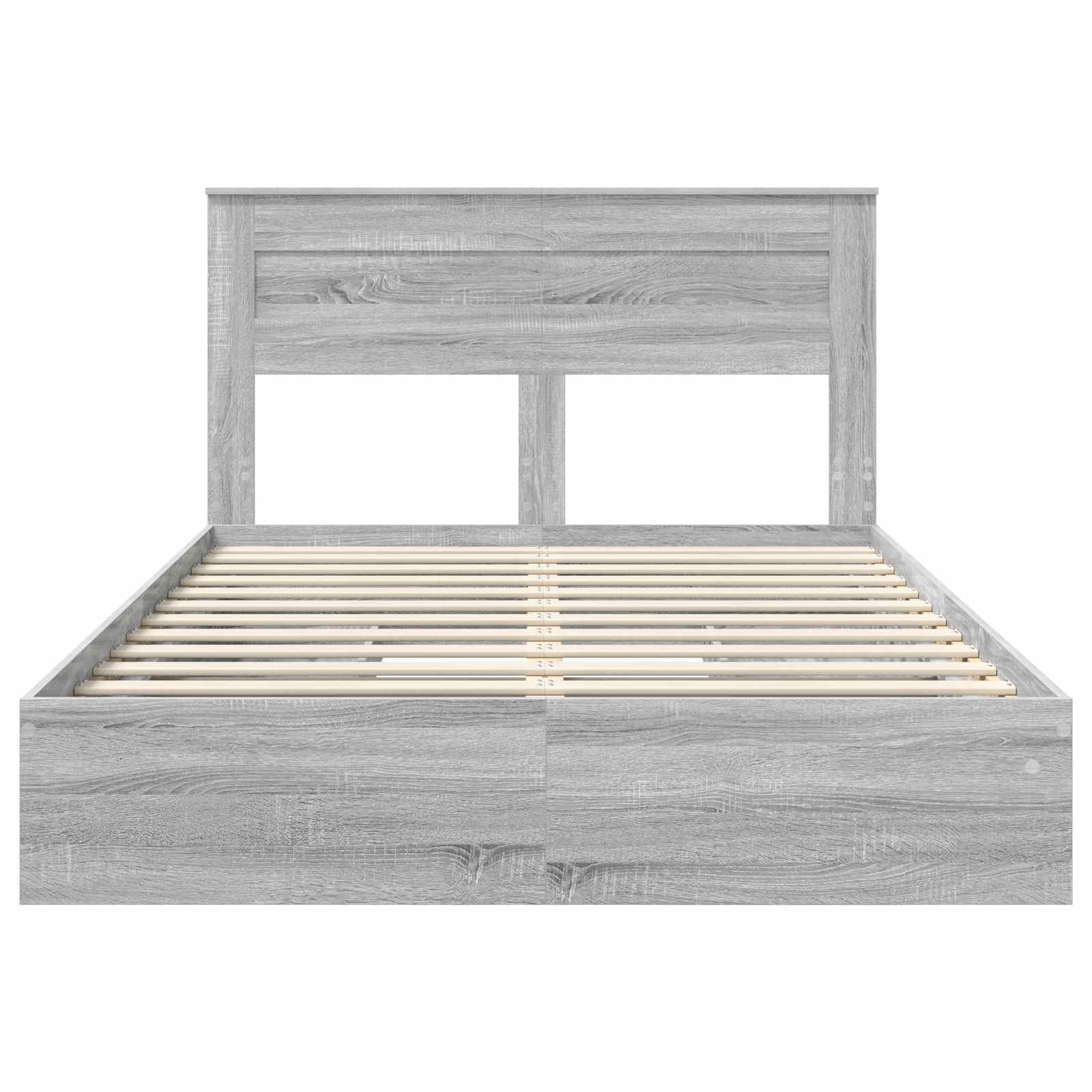 Krevet s od storage Siva Sonoma 150 x 200 cm Konstruirano drvo