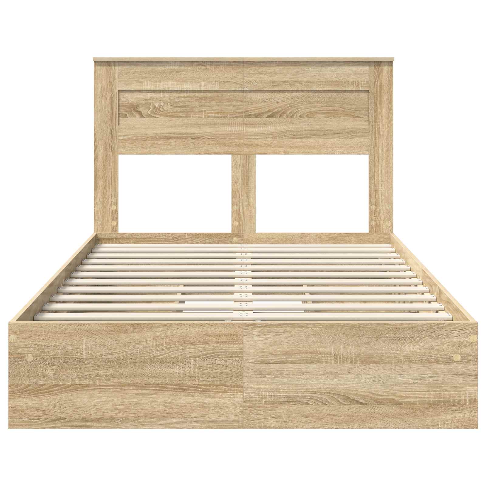 Krevet s od storage Sonoma hrast 120 x 200 cm Konstruirano drvo