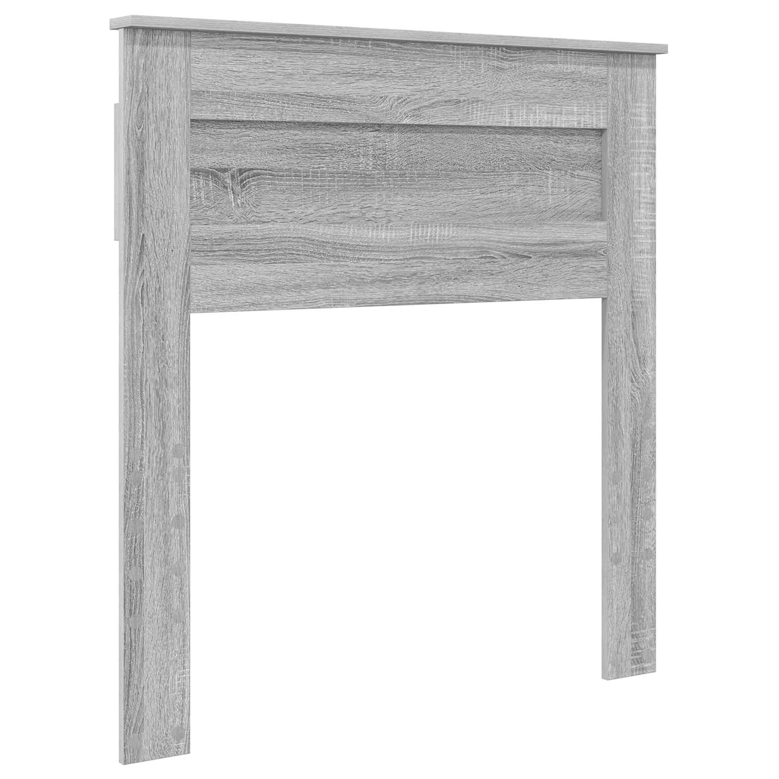 Krevet s od storage Siva Sonoma 100 x 200 cm Konstruirano drvo