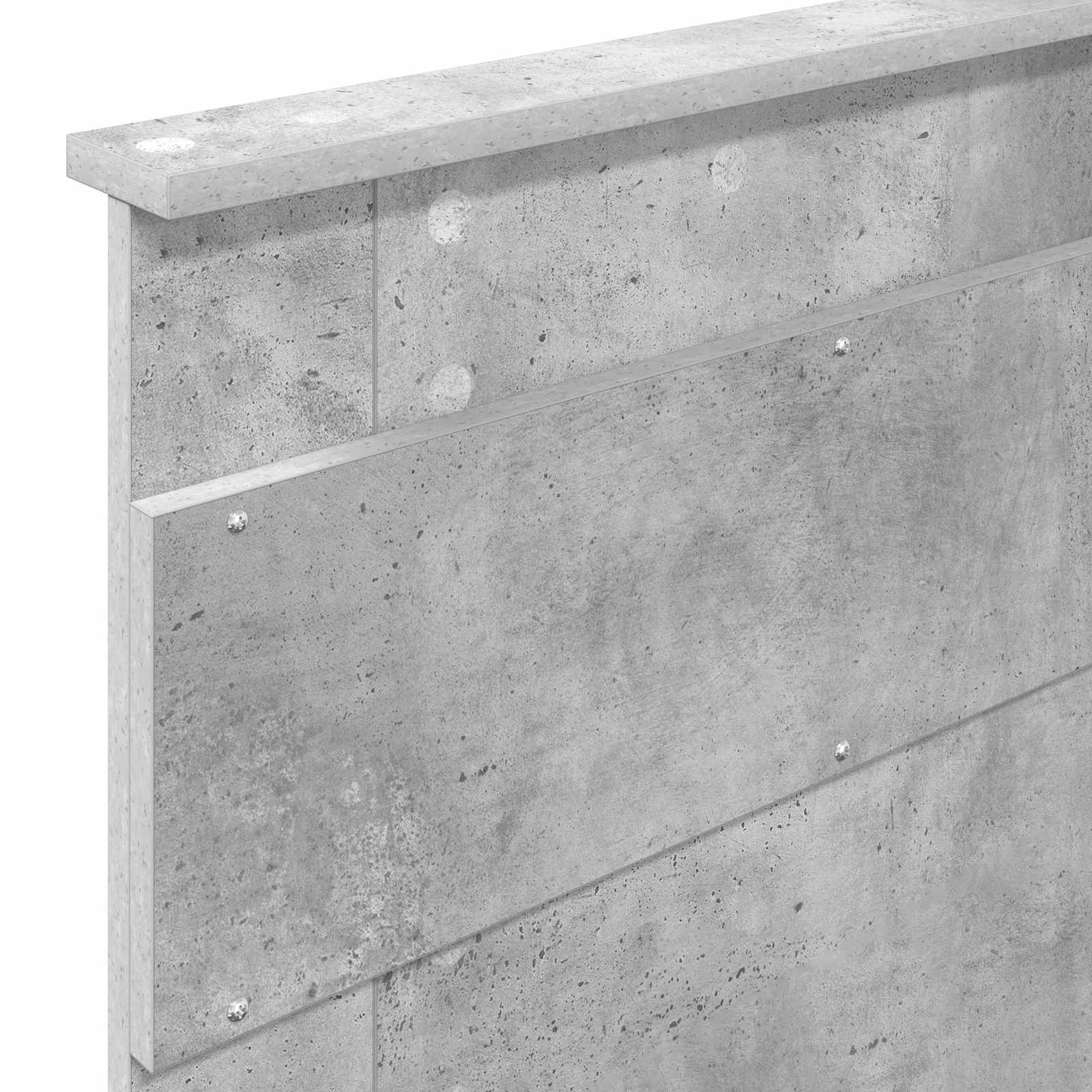 Krevet s od storage Betonski sivi 75 x 190 cm Konstruirano drvo