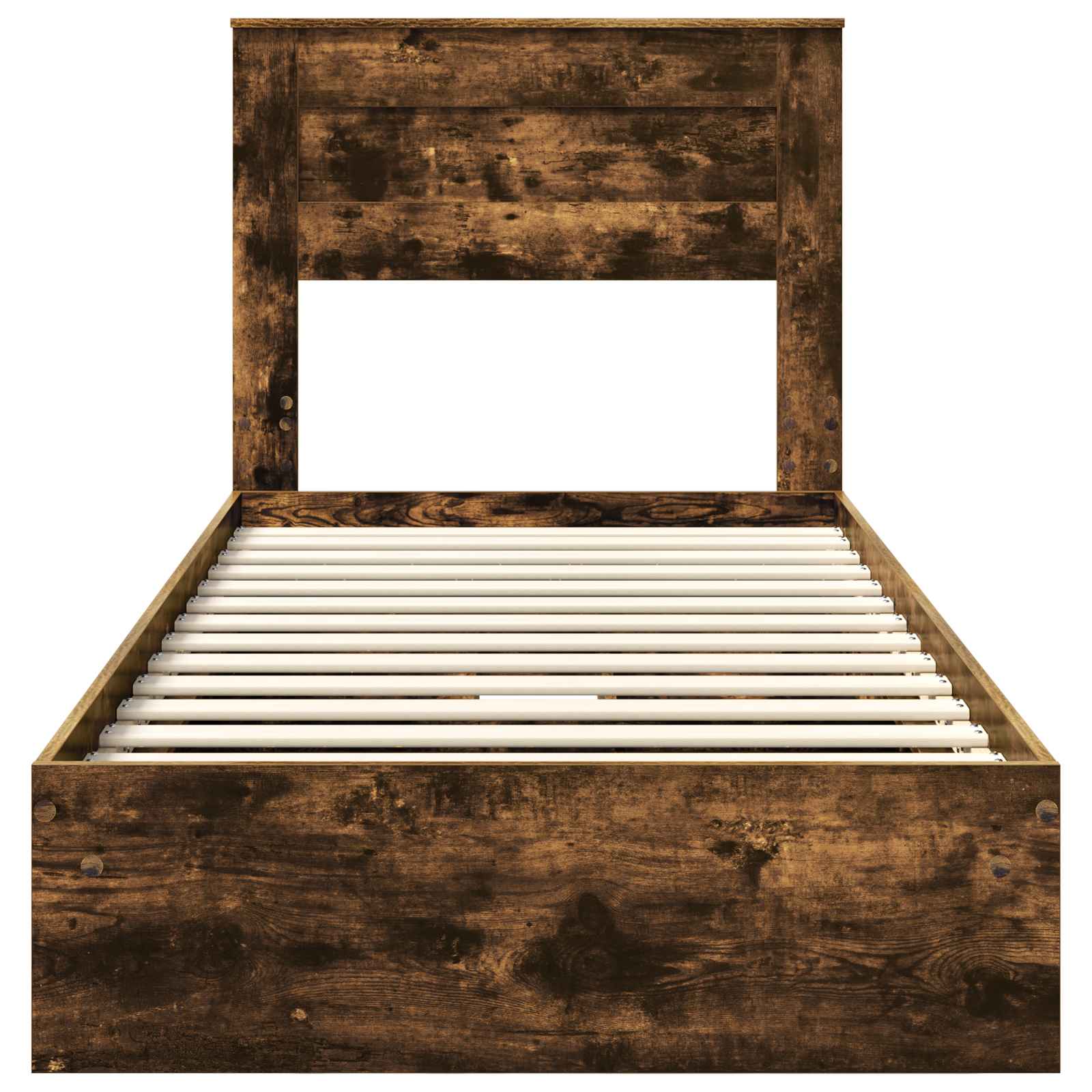 Krevet s od storage s uzglavljem Dimljeni hrast 75 x 190 cm