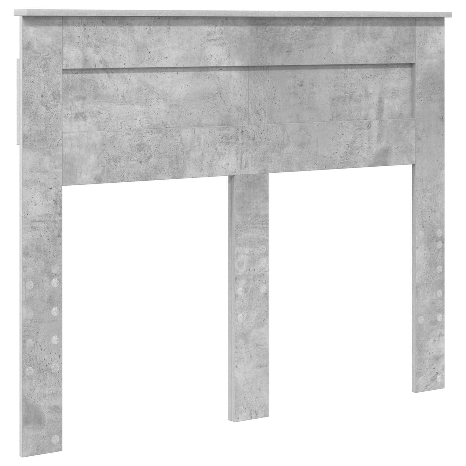 Krevetna konstrukcija s uzglavljem Betonski sivi 120 x 190 cm