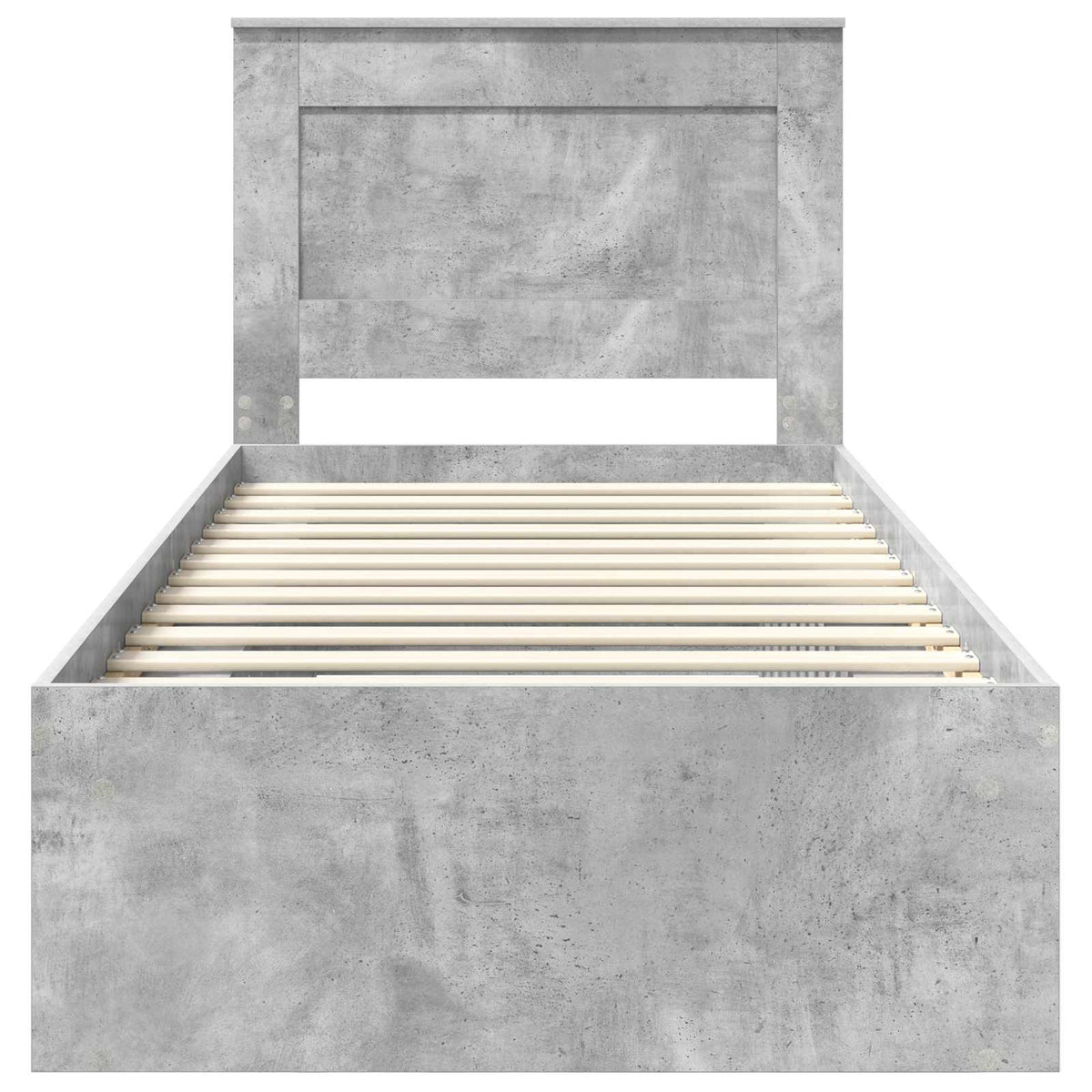 Krevetna konstrukcija Beton 90 x 200 cm Čvrsto borovo drvo