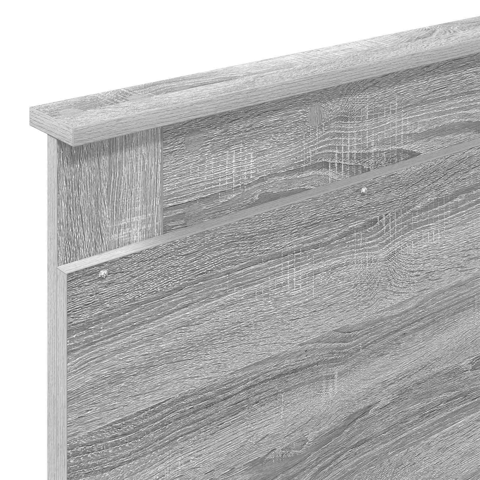 Krevetna konstrukcija Siva Sonoma 90 x 200 cm Inženjersko Drvo