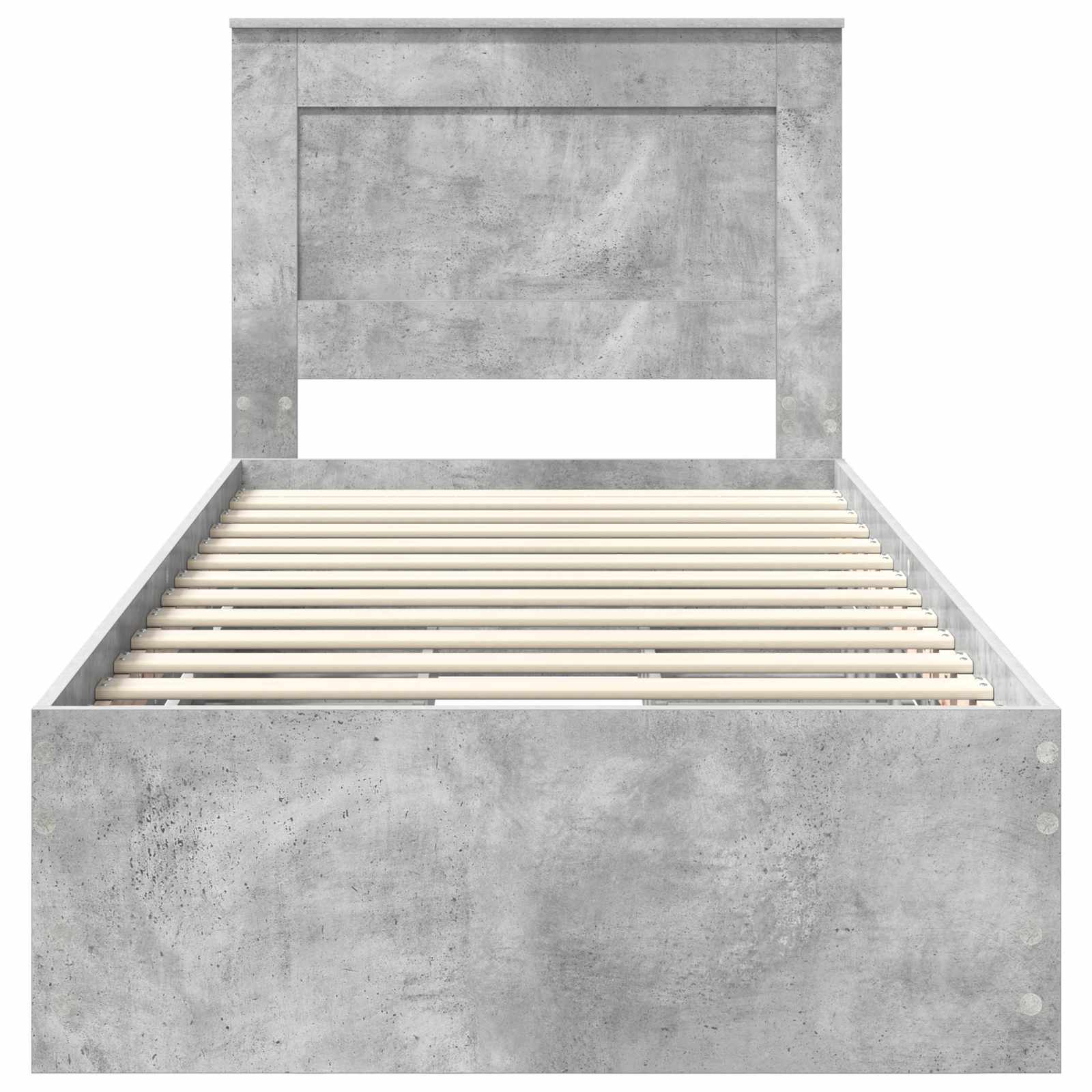 Krevetna konstrukcija s ladicama Betonski sivi 75 x 190 cm